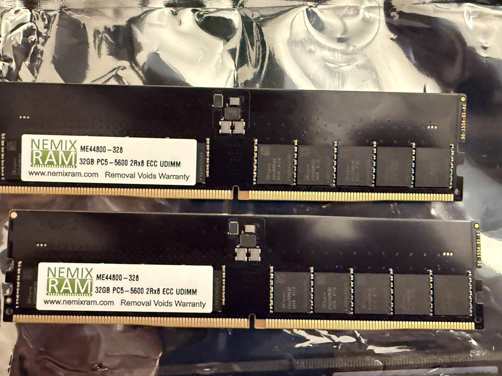NEMIX RAM 32GB (2X16GB) DDR5 5600MHZ PC5-44800 1Rx8 1.1V CL40 288-PIN ECC Unbuffered UDIMM Memory KIT customer photo 1