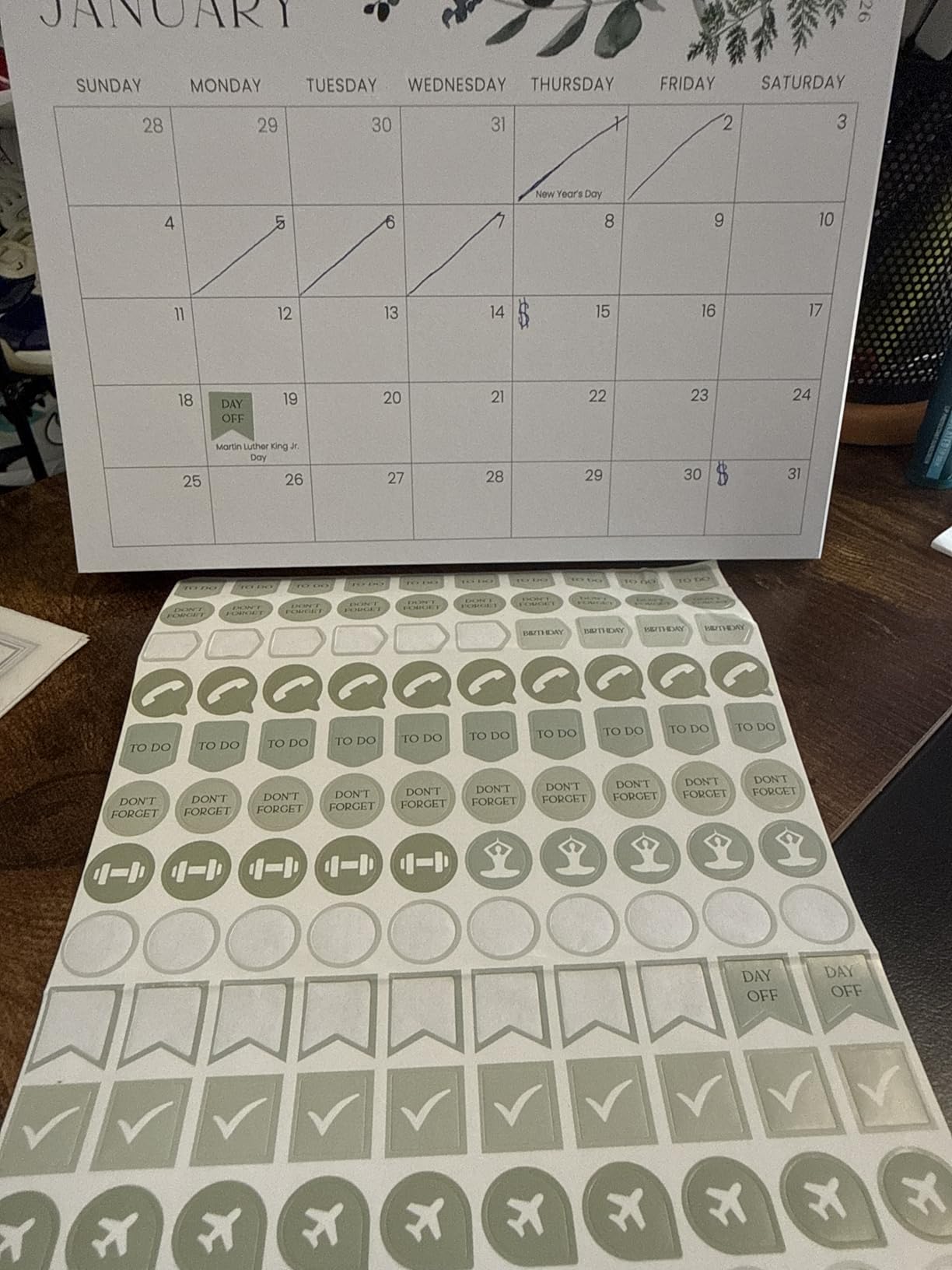 Aesthetic Desk Calendar 2026-2027 - Runs from January 2026 until July 2027 - Beautiful Small 26-27 Flip Desktop Calendar for Easy Organizing customer photo 1