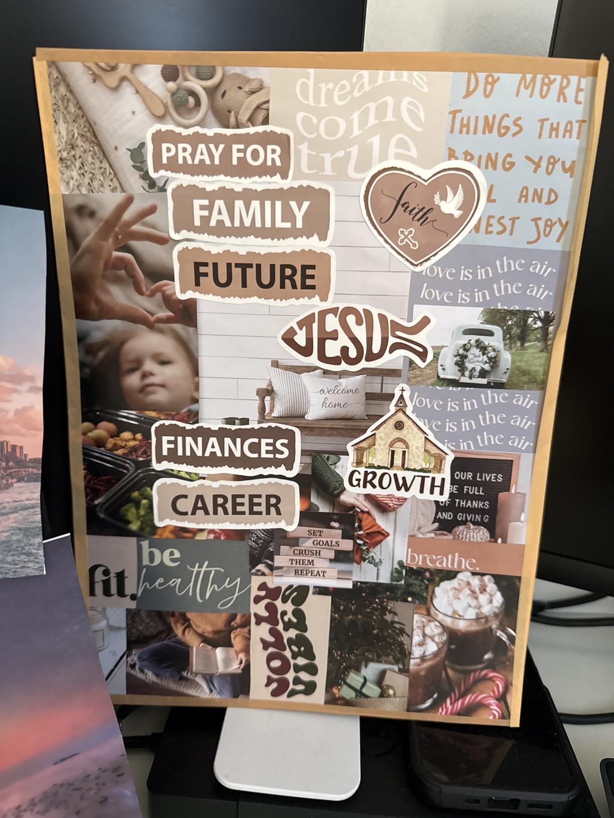 Inspirational Vision Board Kit - Complete Set with Vision Board Book & Felt Board, Motivational Pictures & Quotes to Map Your Goals & Dreams - The Perfect Supplies to Visualize Goal Setting & Success customer photo 2