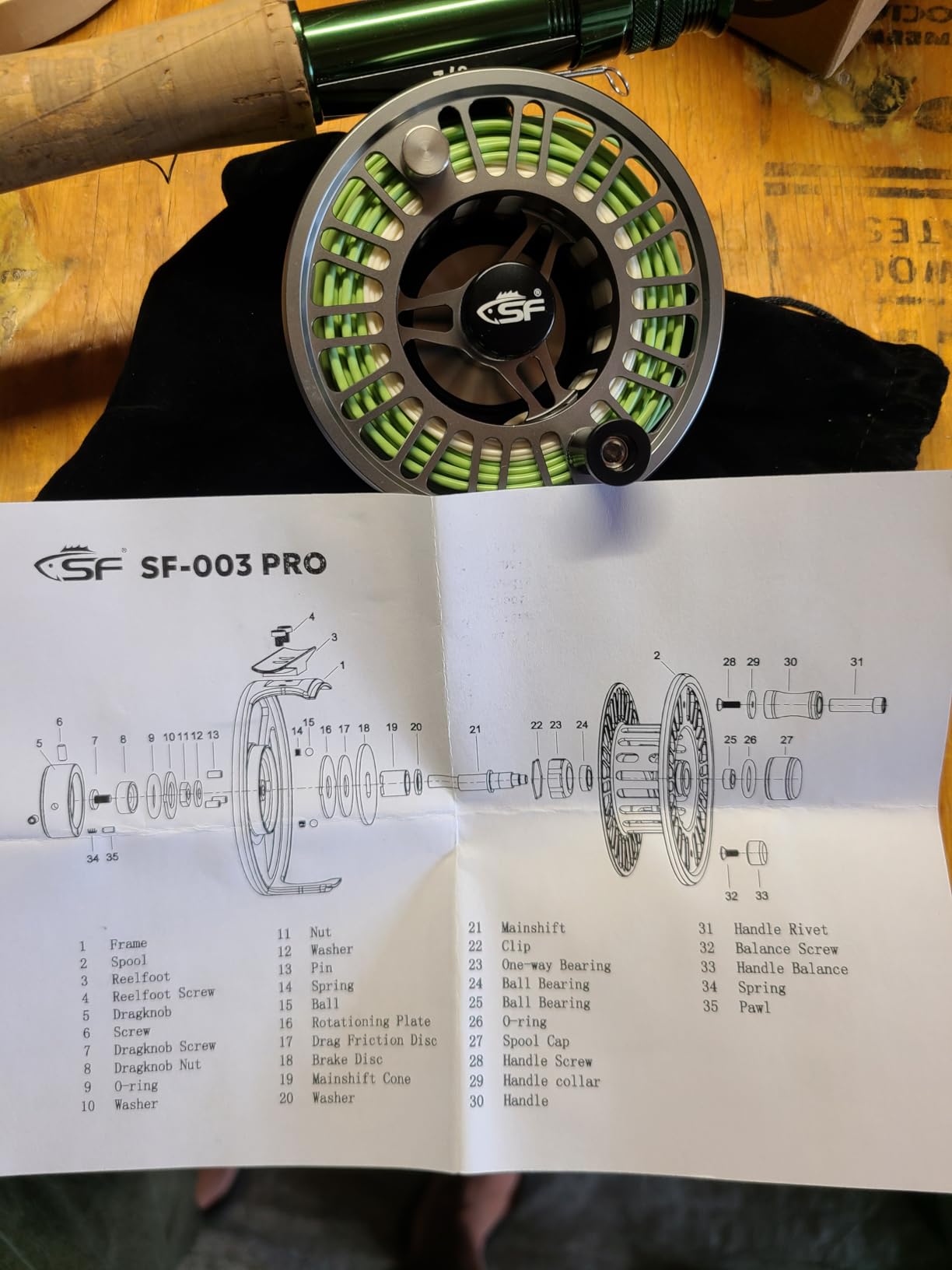 SF SF-003 Pro Fly Fishing Reel for Freshwater,CNC Precision Machining Process,Mid Arbor Design,Smooth Drag System,Lightweight Aluminum Body customer photo 2