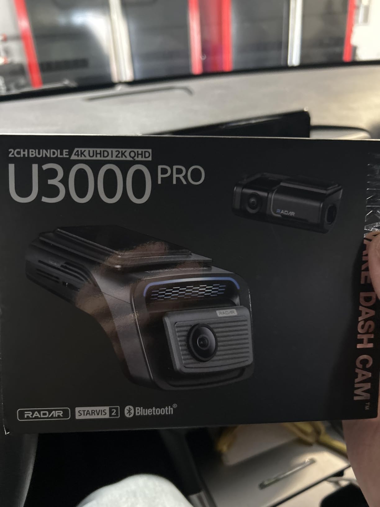 U3000 PRO 2CH 4K HDR Dual Dash Cam Front and Rear - 4K+2K STARVIS 2, Super Night Vision 4.0, Radar Parking Mode, Thermal Protection, 5GHz Wi-Fi and GPS - 64GB MicroSD & OBD Cable Incl customer photo 2
