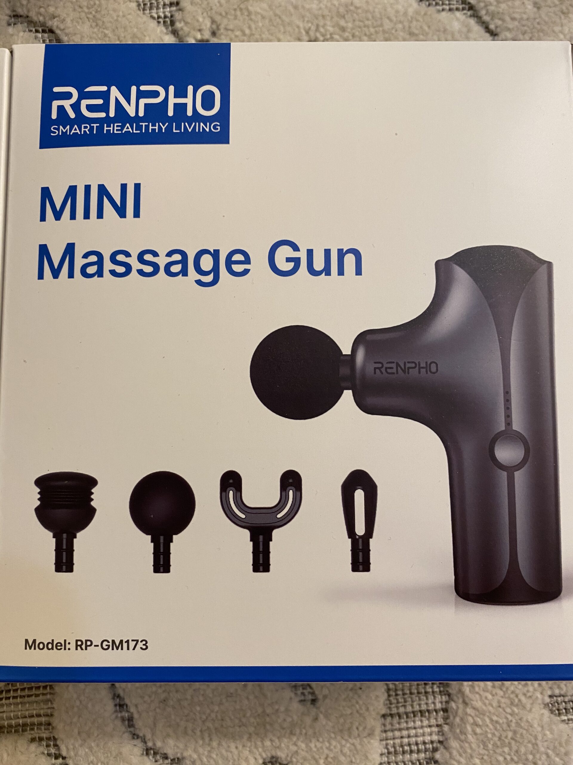 RENPHO Mini Thermacool Massage Gun with Heat and Cold, Professional Pocket-Sized Percussion Massager, FSA Eligible HSA, Portable Deep Tissue Massager, Quiet Operation with Travel Carry Bag customer photo 1