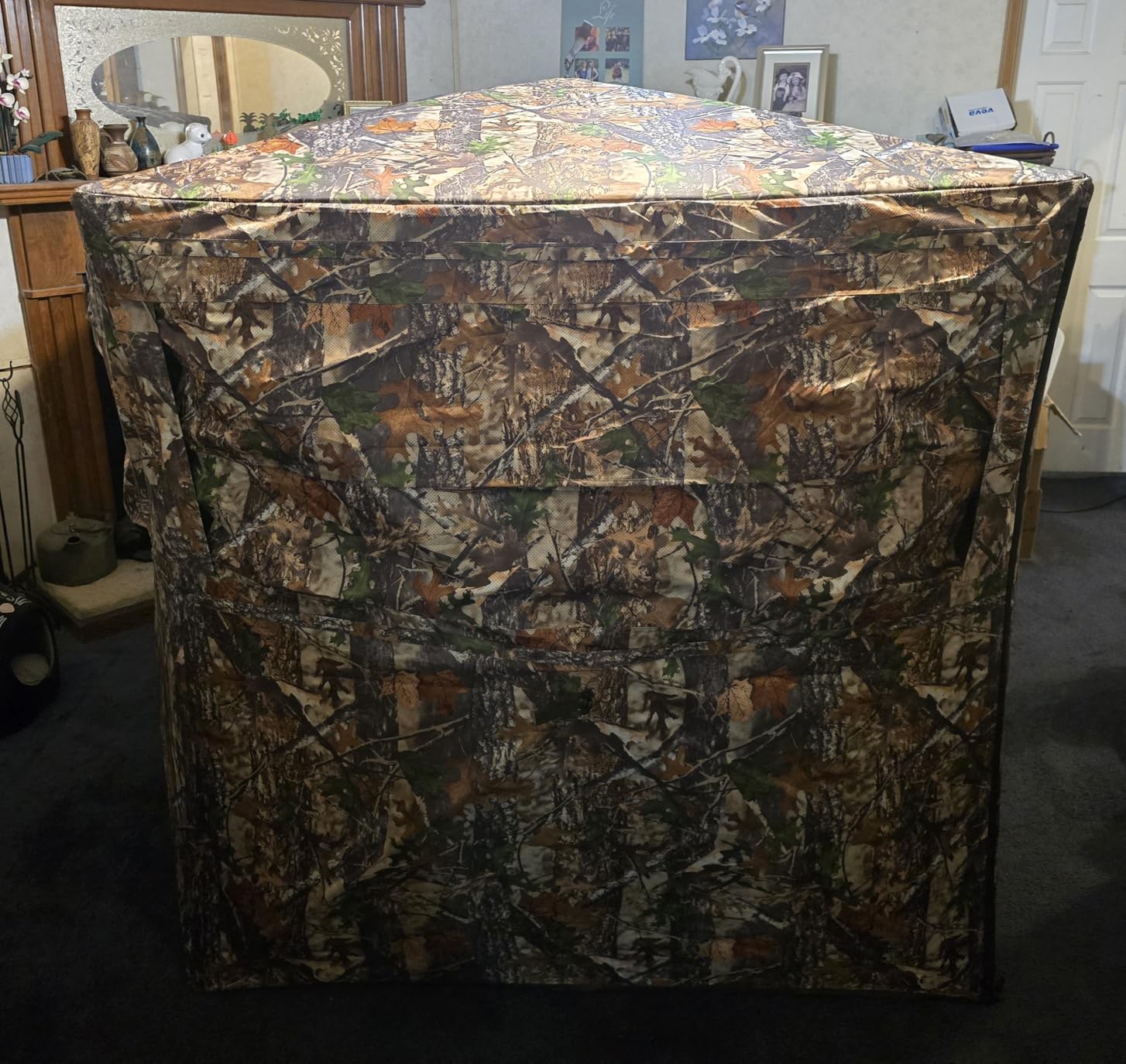 Hunting Blind 360 See Through Ground Blind for Turkey & Deer Hunting, 2-3 Person Pop Up Camouflage Tent customer photo 2
