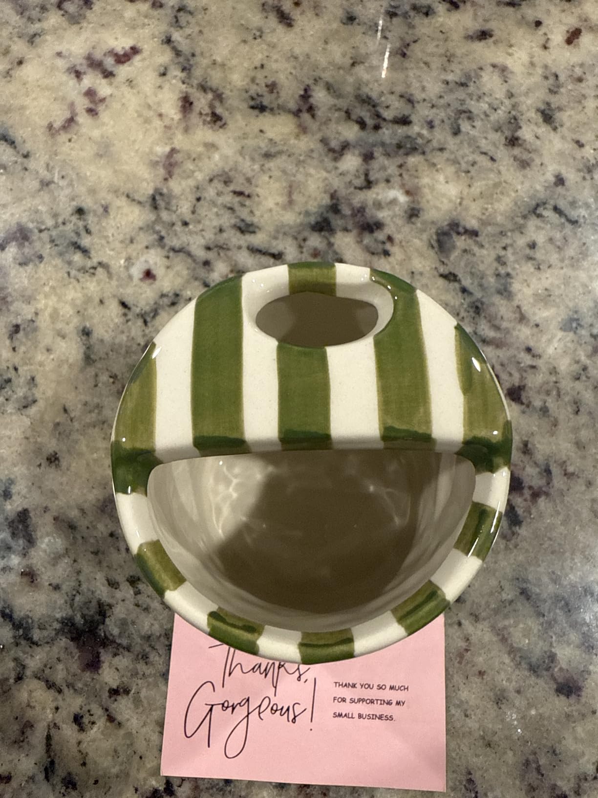 Coffee Mug Espresso Cup 10oz Ceramic Coffee Mugs Porcelain Coffee Cup Hand-Painted Striped Art Multiple Use for Kitchen, Dining-Green customer photo 2