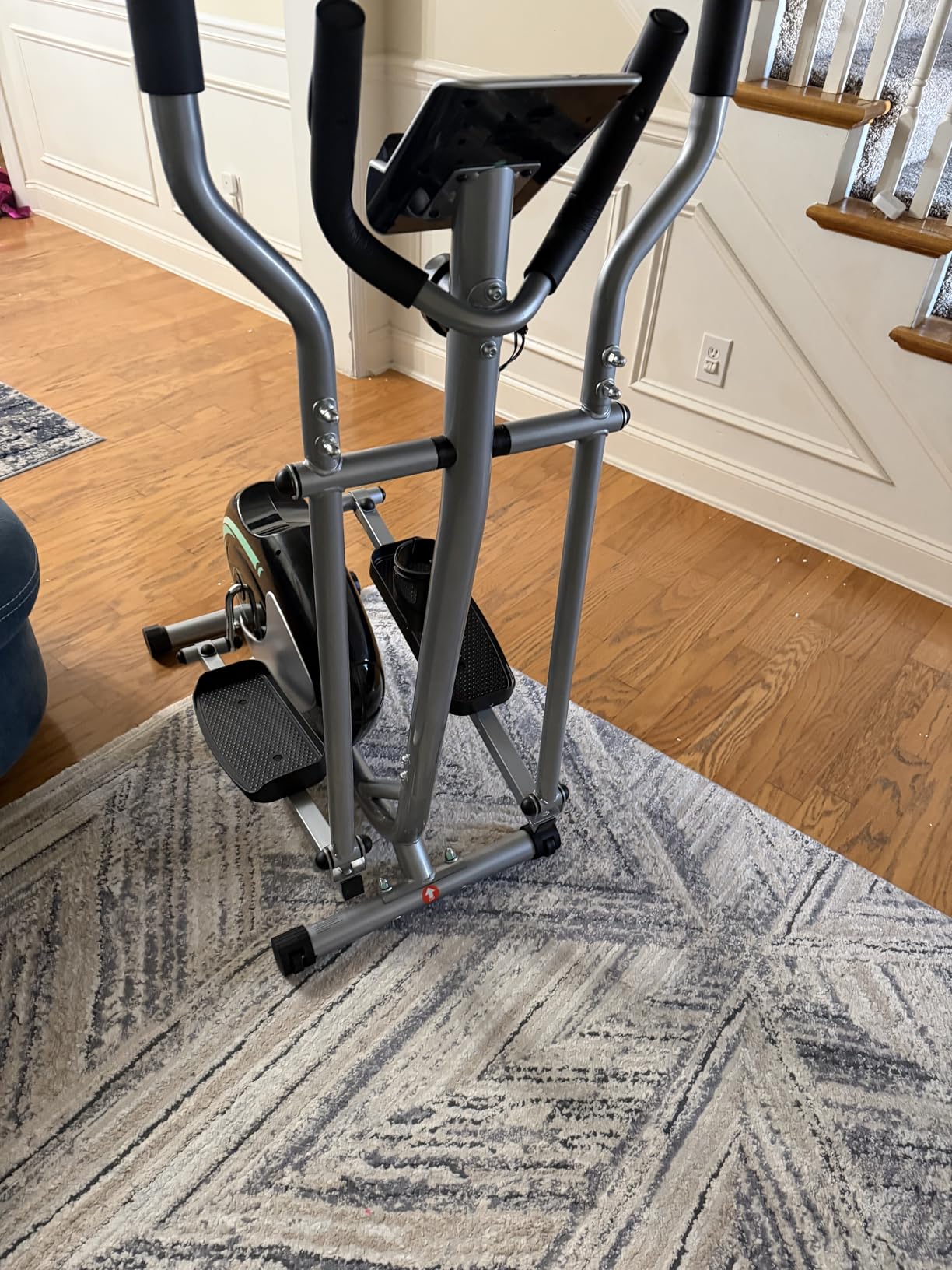 THERUN Elliptical Machine for Home, Hyper-Quiet Elliptical Exercise Machine, Compact Elliptical Trainer w/8 Levels Adjustable Resistance, 6KG Flywheel, Pulse Sensor, LCD Monitor customer photo 2