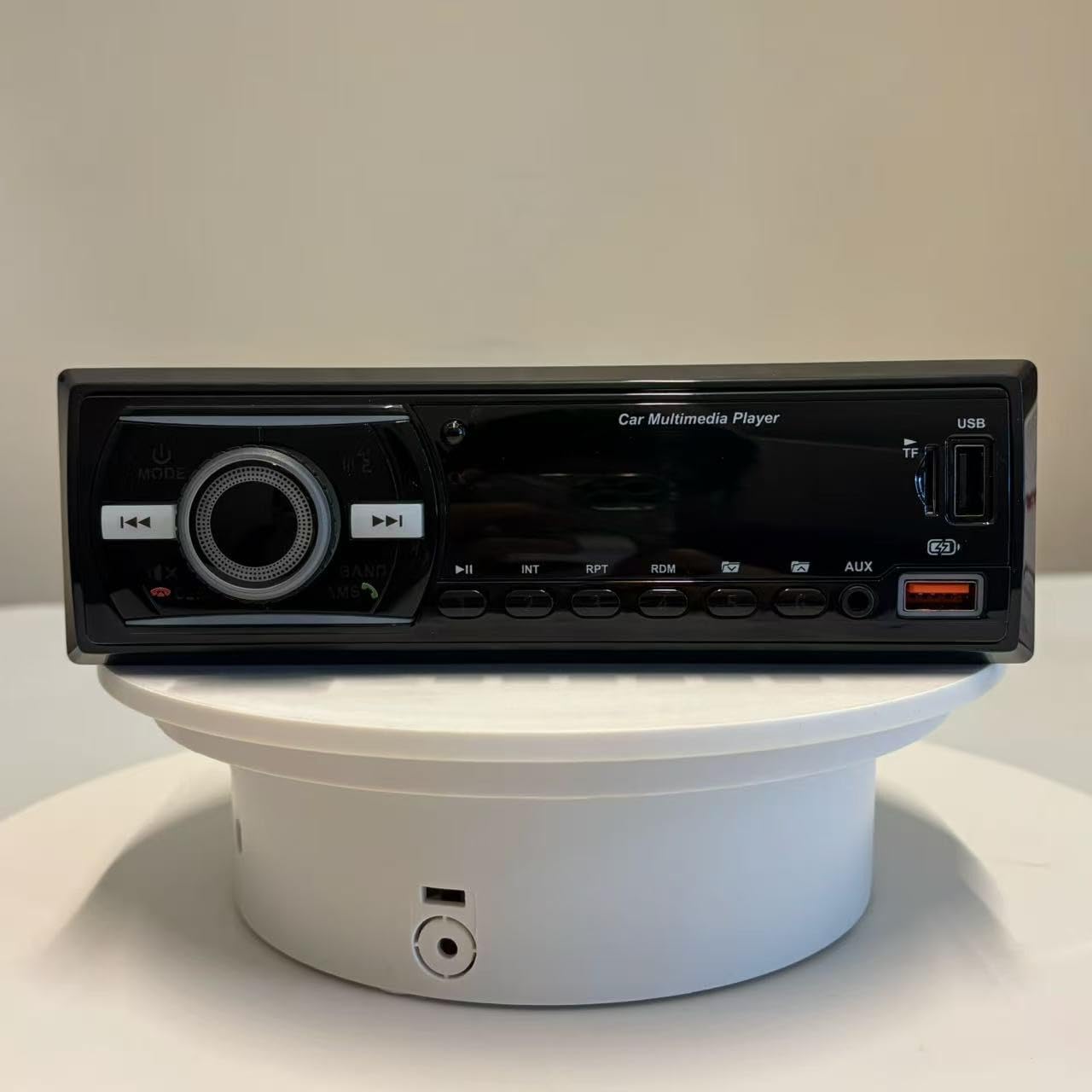 Car Stereo with Bluetooth Single Din Car Radio, Marine Radio Boat Stereo for iOS/Android, Built-in Mic, Digital LCD, RCA, MP3, FM, EQ, Aux-in, USB, TF Card & App Remote customer photo 2