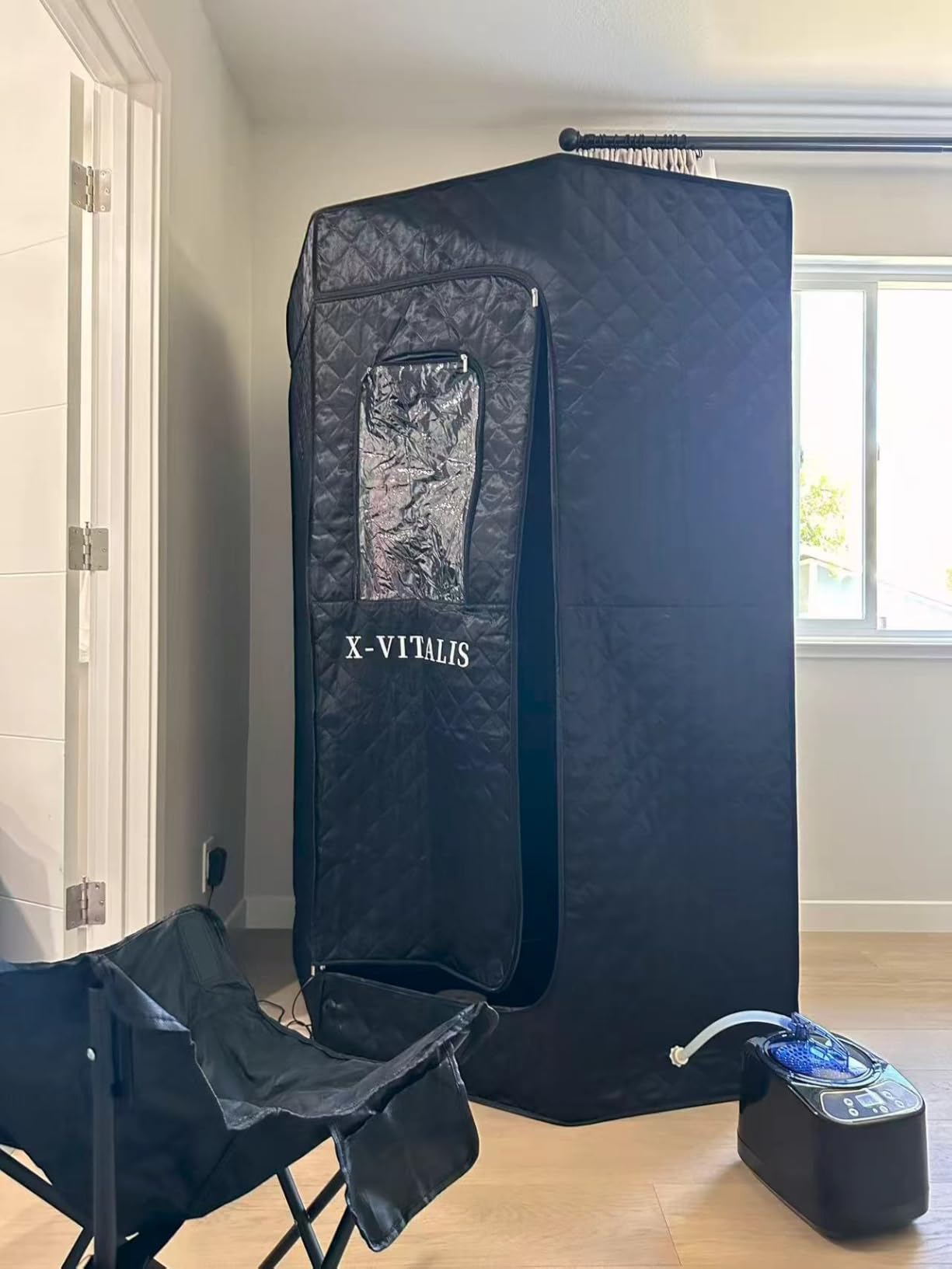Portable Steam Sauna Tent for Home 3L Infrared Sauna for Indoor, Outdoor, Gym, Spa customer photo 1