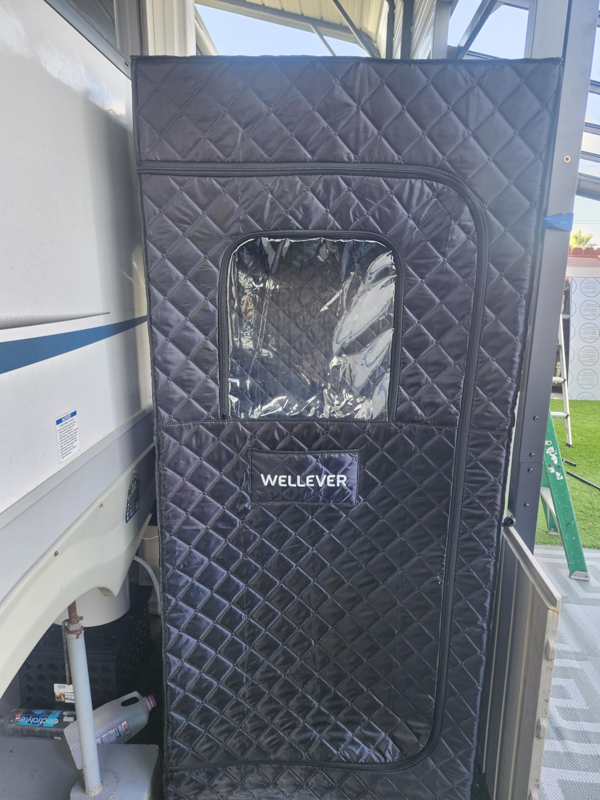 Upgraded Infrared Sauna Box for Relaxation, Portable Sauna for Home, Sauna Tent with 660nm Red Light Therapy, Quick Heating and Easy Setup, Personal Sauna with 2.5L/1000W Steamer, 2.6' x 2.6' x 5.9' customer photo 2