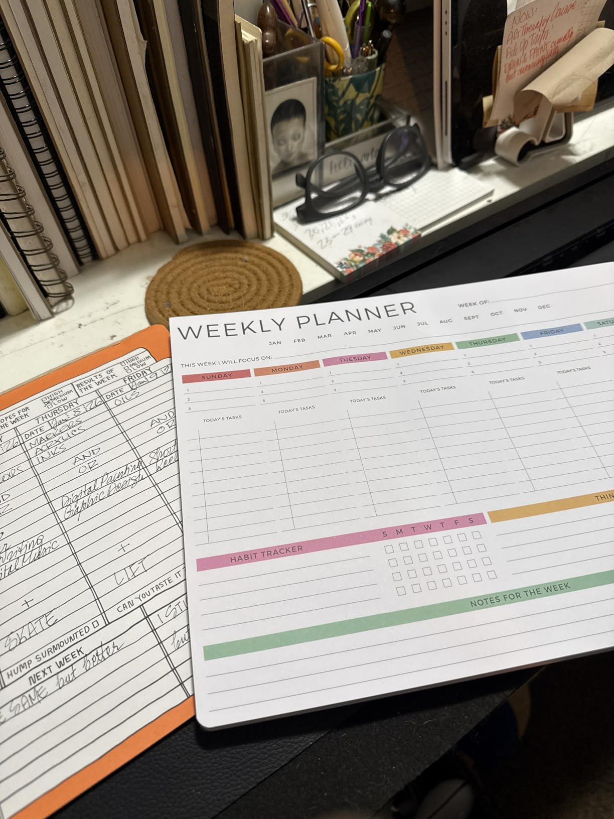 Beautiful Weekly Planner - The Perfect Undated To Do List Notepad with 52 Sheets - Aesthetic Calendar Pad & Office Desk Supplies For Women to Effectively Organize Your Work or Home Tasks customer photo 1