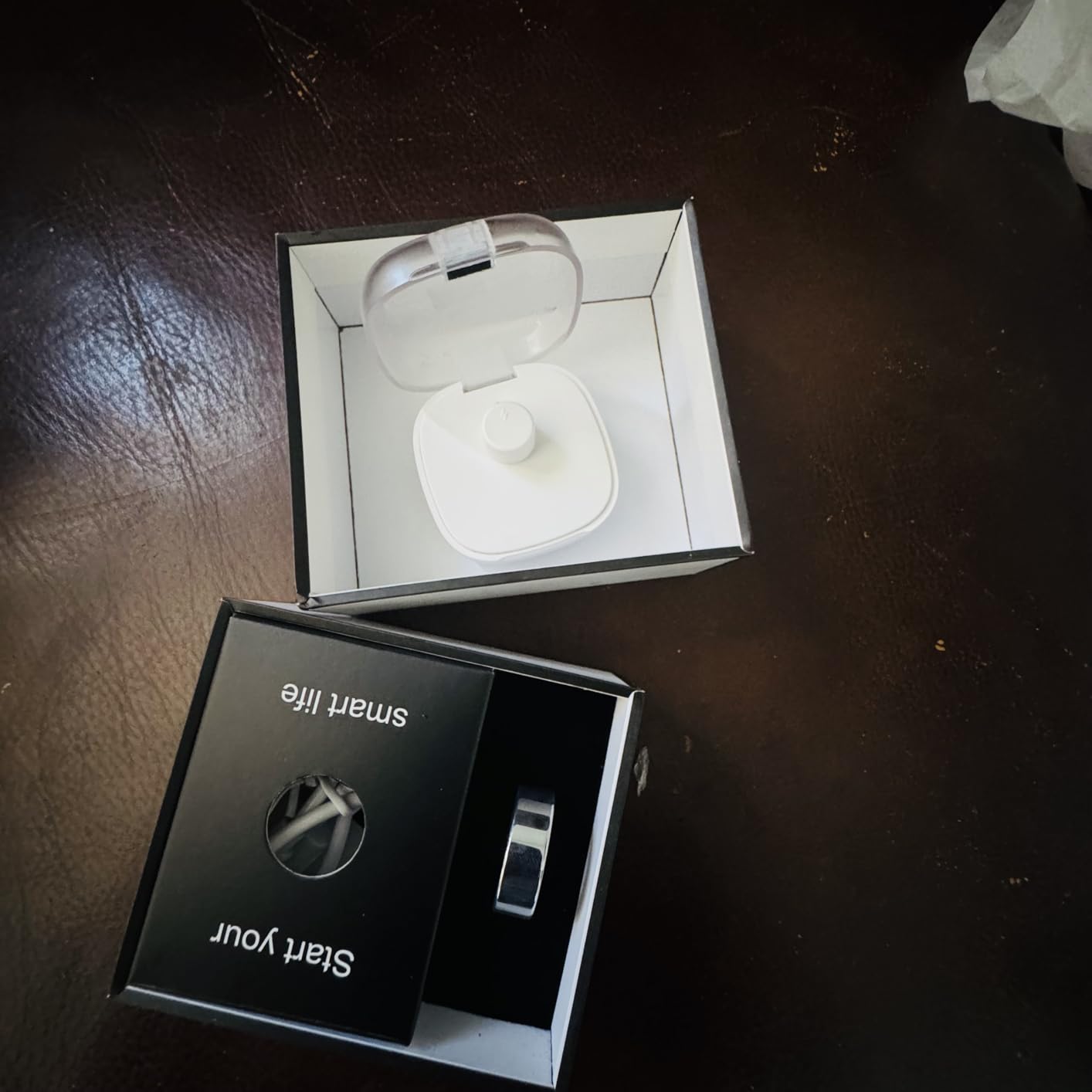 Smart Health Ring, Featuring Stress and Sleep Monitoring Functions, Compatible with iOS and Android, Waterproof Fitness Tracker for Women & Men, No Subscription Fee customer photo 1