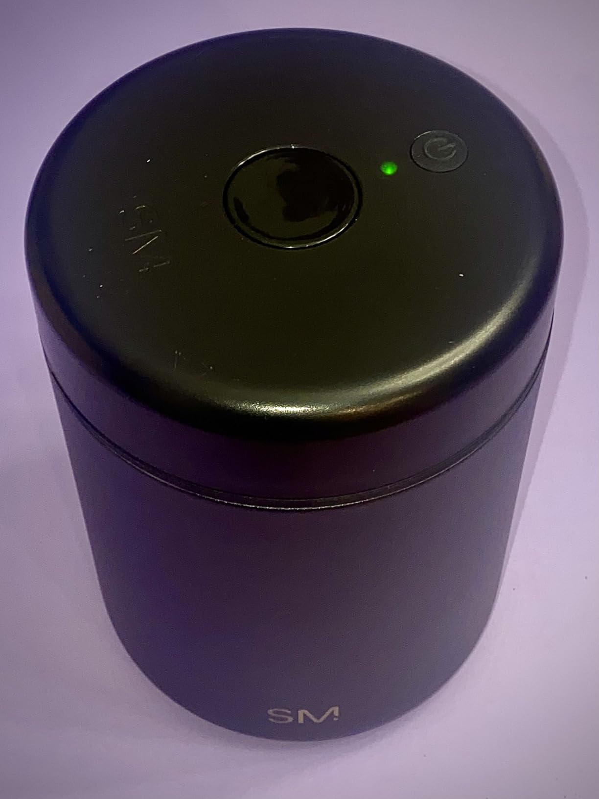 Simple Modern Delta Coffee Canister | Airtight Vacuum Seal with Auto-Reseal Technology | Ceramic Lined Stainless Steel Container for Coffee Grounds, Beans, Tea | 1.1L, Midnight Black customer photo 1