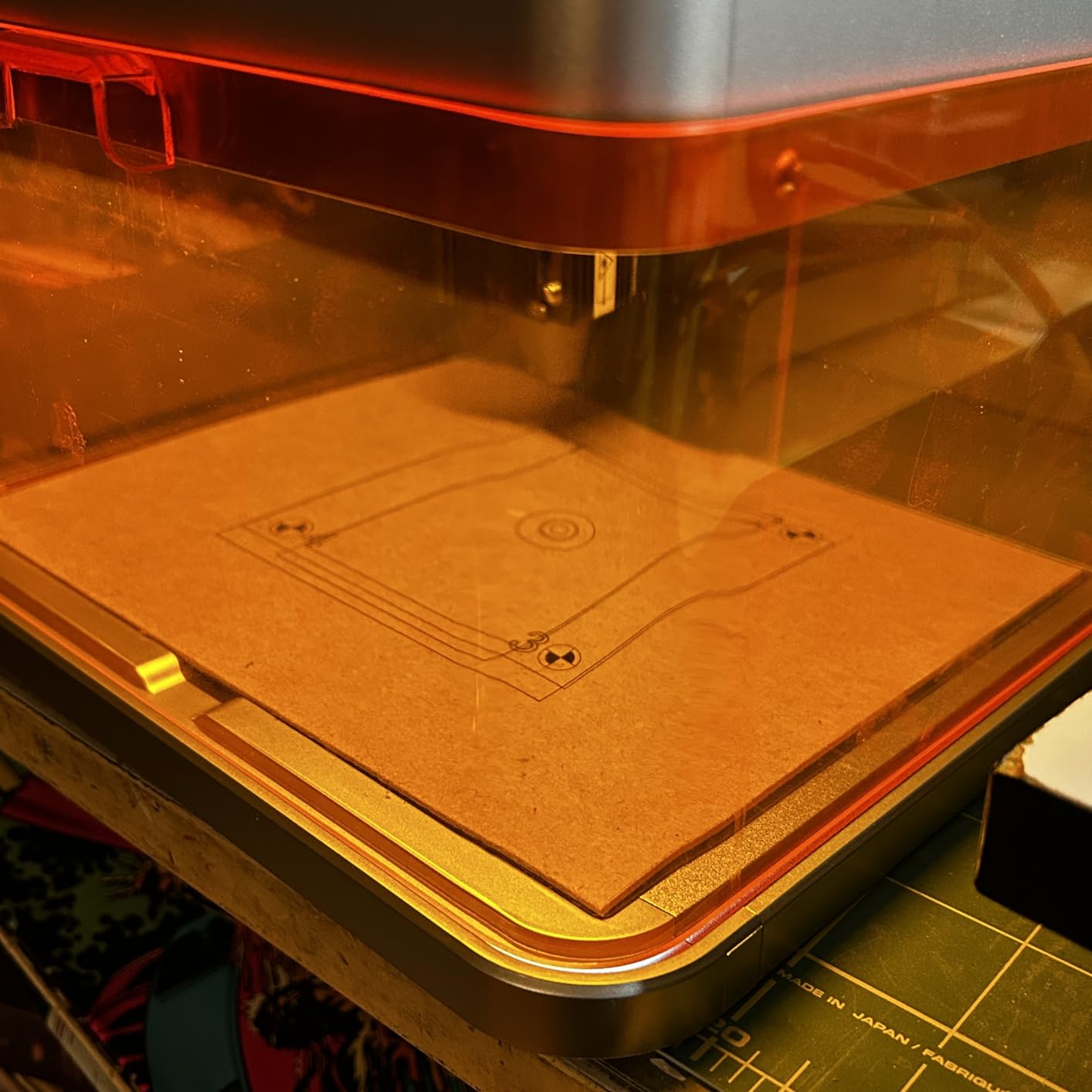 Carverall 5W Desktop Laser Engraver with Camera, WiFi & AI, A1 Pro AA Beginner Smart Laser Engraver Machine for Home DIY, Beginners, Personal Gifts Engraves Wood/Leather/Paper/Glass/Food, Class 1 customer photo 2