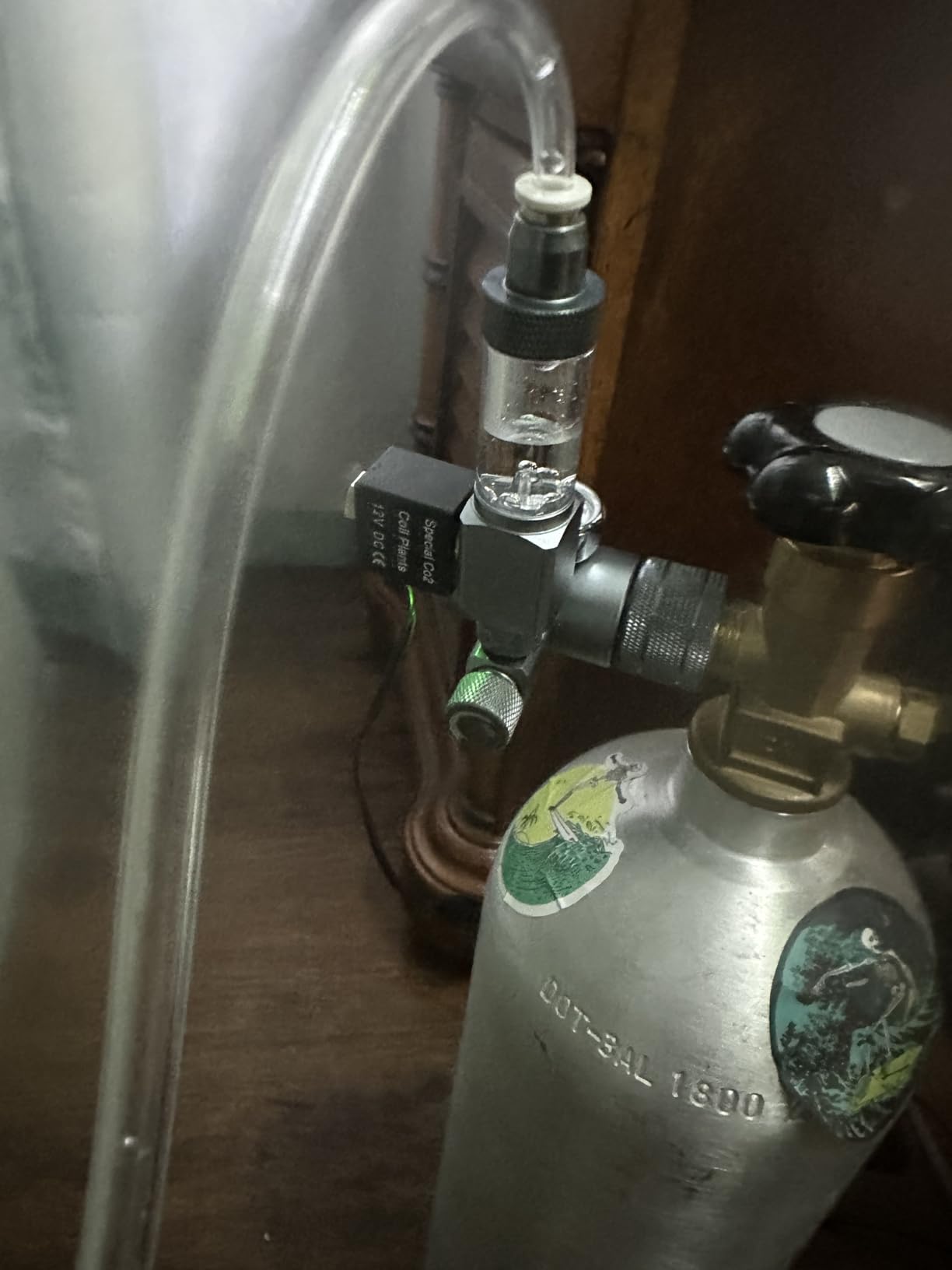 FZONE Aquarium CO₂ Regulator, Aquarium CO₂ System Mini Kit with Diffuser, Upgraded DC Solenoid and Bubble Counter Check Valve, for Establishing CO₂ System in Aquatic Plant Tank customer photo 2