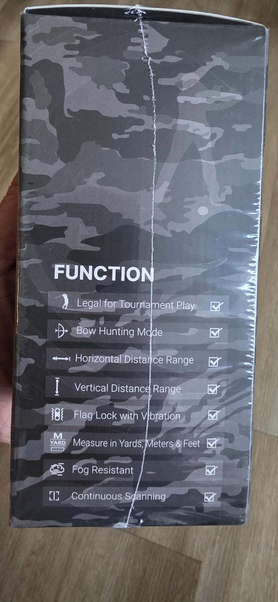 Upgraded 0.5 Second Easily Lock on a Pin Golf Rangefinder with Slope 2X HD Bright LCD, 1500 Yards Range Finder for Golf/Hunting, 7X Magnification with Flag Pole Locking Vibration, Golf Gifts Pcs customer photo 1
