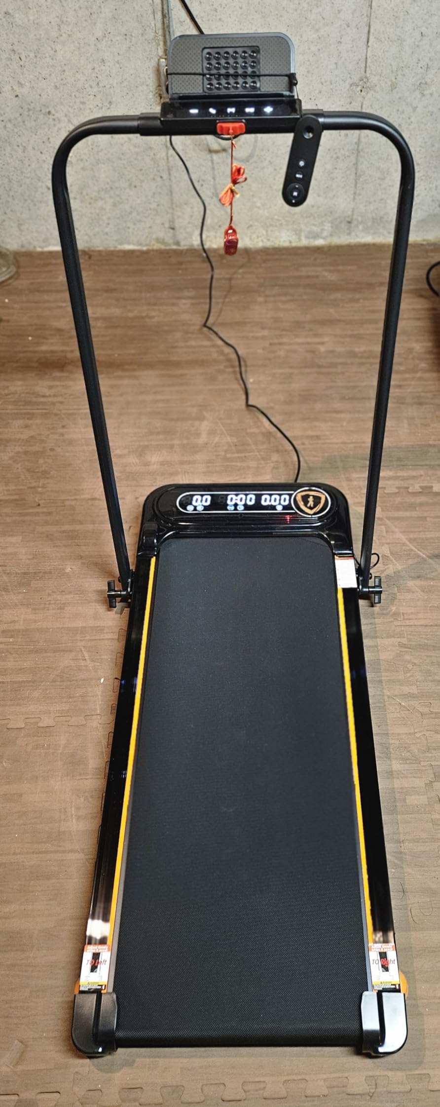 Walking Pad with 15% 12-Level Auto Incline & Handle Bar, 450 lbs Capacity UI Screen, Rayspace 3.5HP Quiet Under Desk Treadmill, Speaker, APP & Remote Control, Treadmills for Home Hiking customer photo 2
