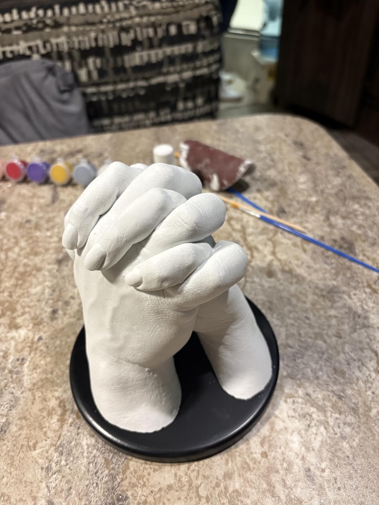 LUVTRACE Hand Casting Kit - Couples Easy DIY Plaster Mold Kit with Base & Practice Kit, Romantic Keepsake Gift for Anniversary, Wedding, Birthday, Valentine's Day,Non-Toxic,Safe for Adults customer photo 1