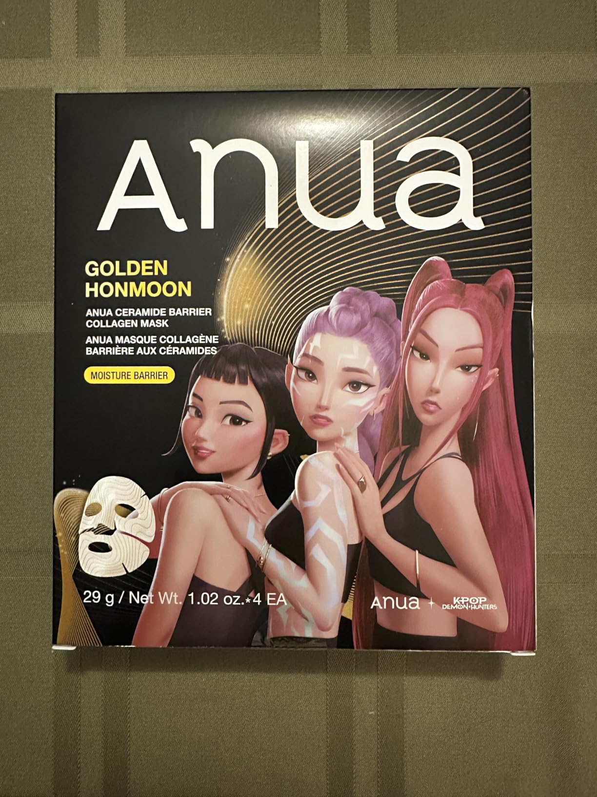 ANUA Vita Collagen Mask, Hydrogel Face Mask for Cooling & Skin Firmness, Dullness Care with Vitamin C, Radiant Glass Skin Effect, KPop Demon Hunters, Korean Skincare (4ea) customer photo 1