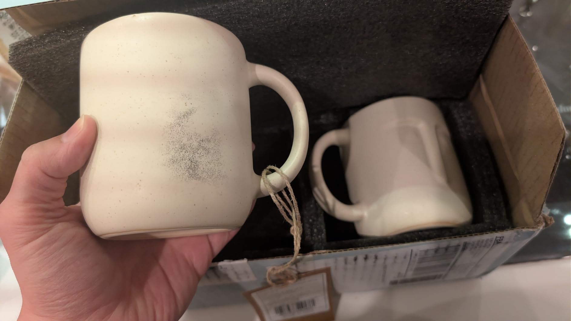 Ellementry Moai Ceramic Coffee Mug Set of 2 - Handcrafted Stoneware Mugs with Sculpted Faces - Artistic Drinkware & Unique Sculpted Cups for Hot Beverages - Microwave & Dishwasher Safe customer photo 2
