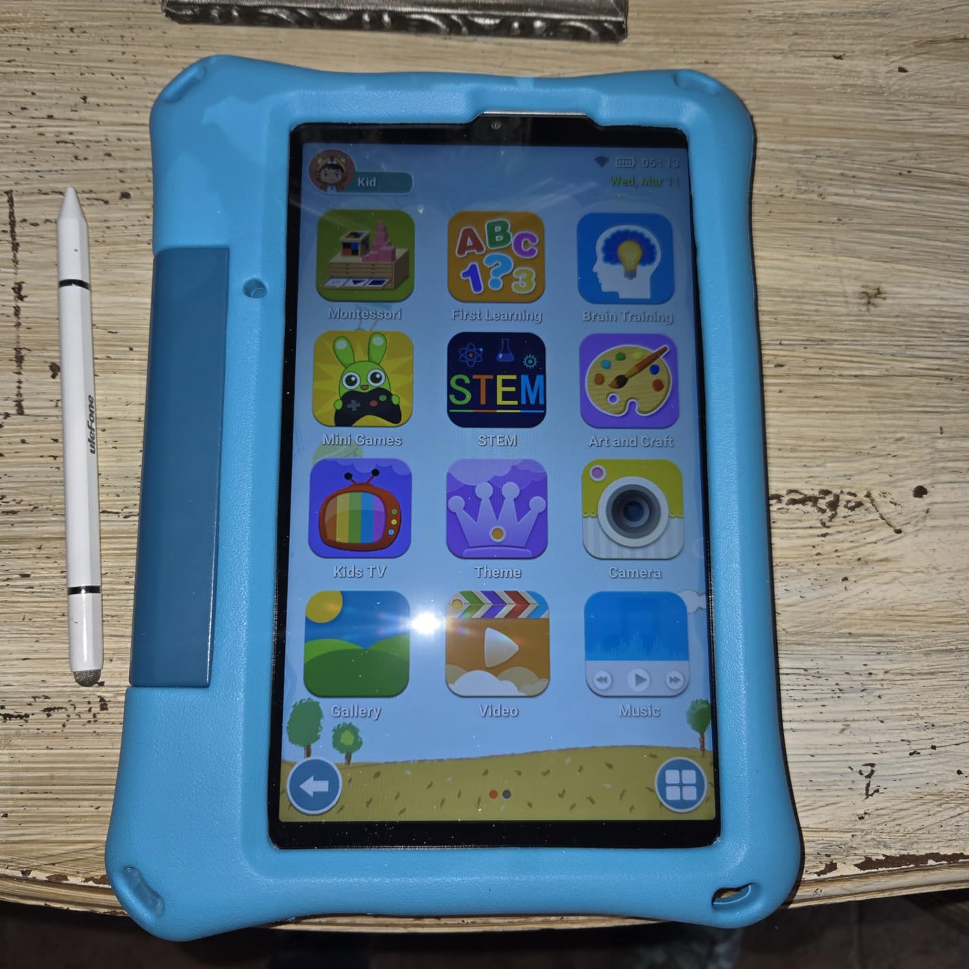 Ulefone 2026 Tab A9 Pro Kids Tablet, Advanced Parental Control & Gemini AI Learning, Android 15, 8.68