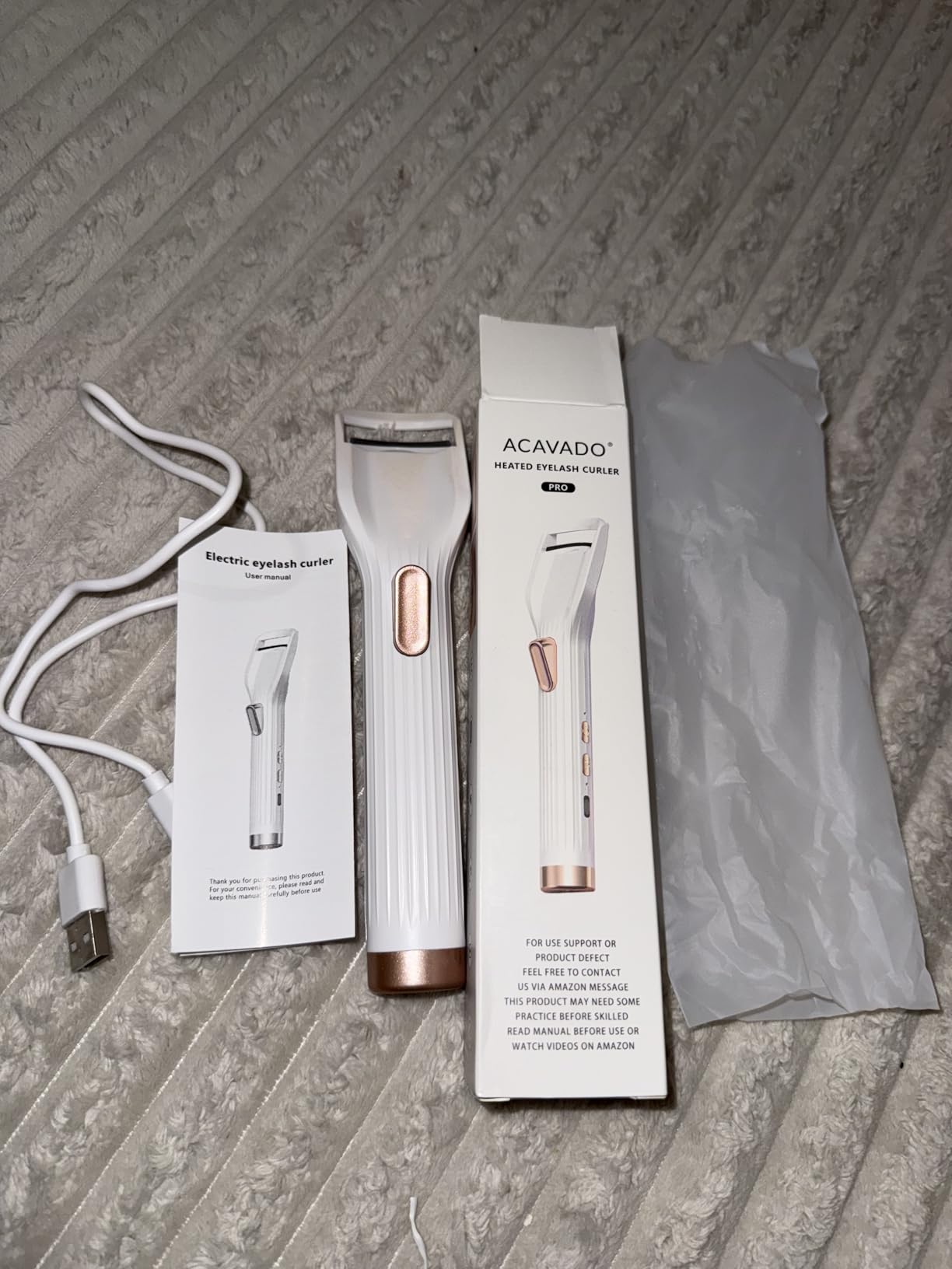 Heated Eyelash Curler Premium PRO - Fast Heat up in 8s - 24 Hours Long Lasting - Rechargeable Electric Eyelash Curler with Type-C, Innovative L Silicone, 2 Heat Modes, Anti-Burn Eyelid, Pink-FD customer photo 1