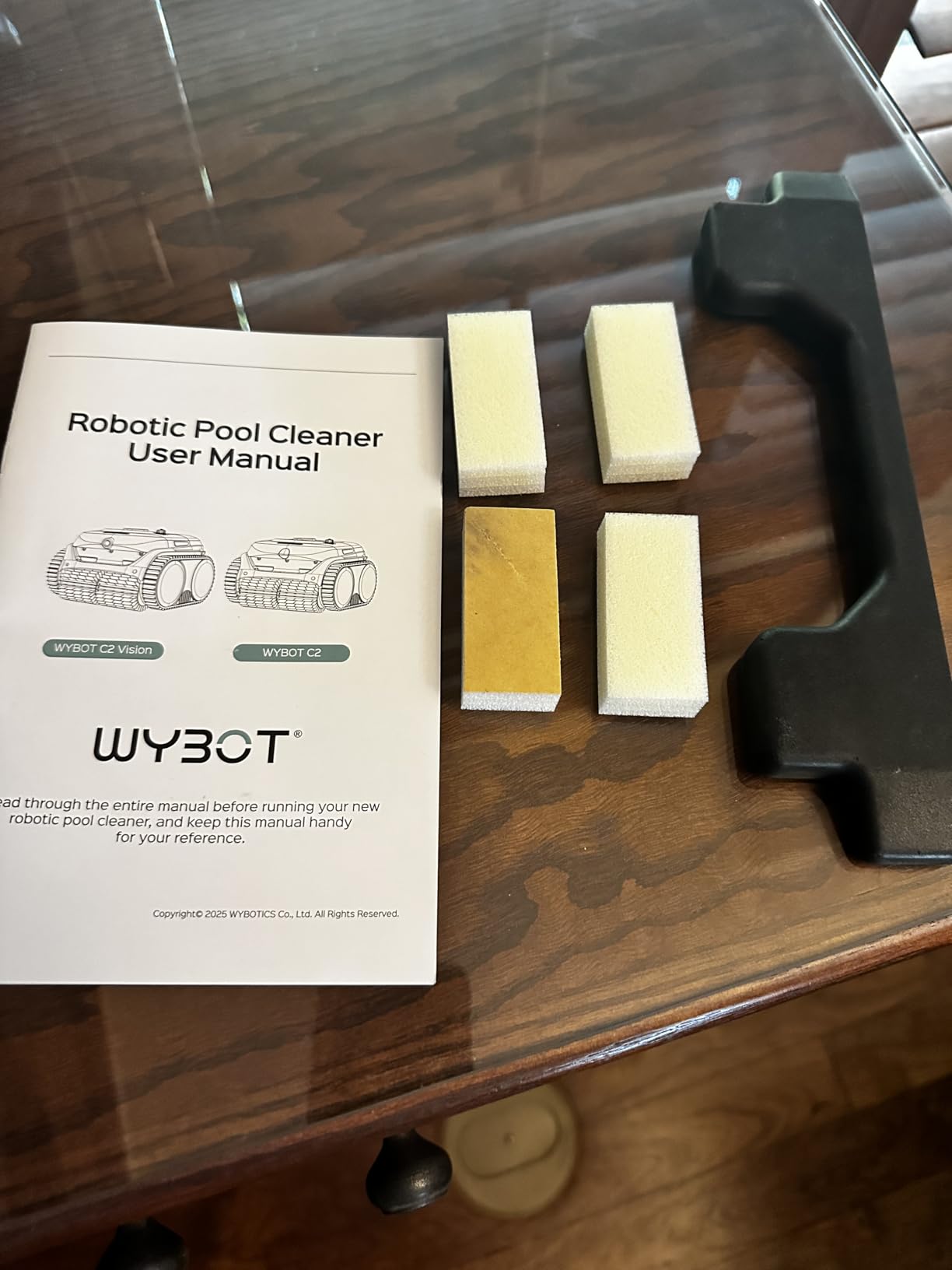 WYBOT C2 Cordless Robotic Pool Cleaner, Dual Filtration, Wall Climbing & Waterline Cleaning, App Scheduling, Smart Navigation, Pool Vacuum for Inground Pools-Black&Green customer photo 2