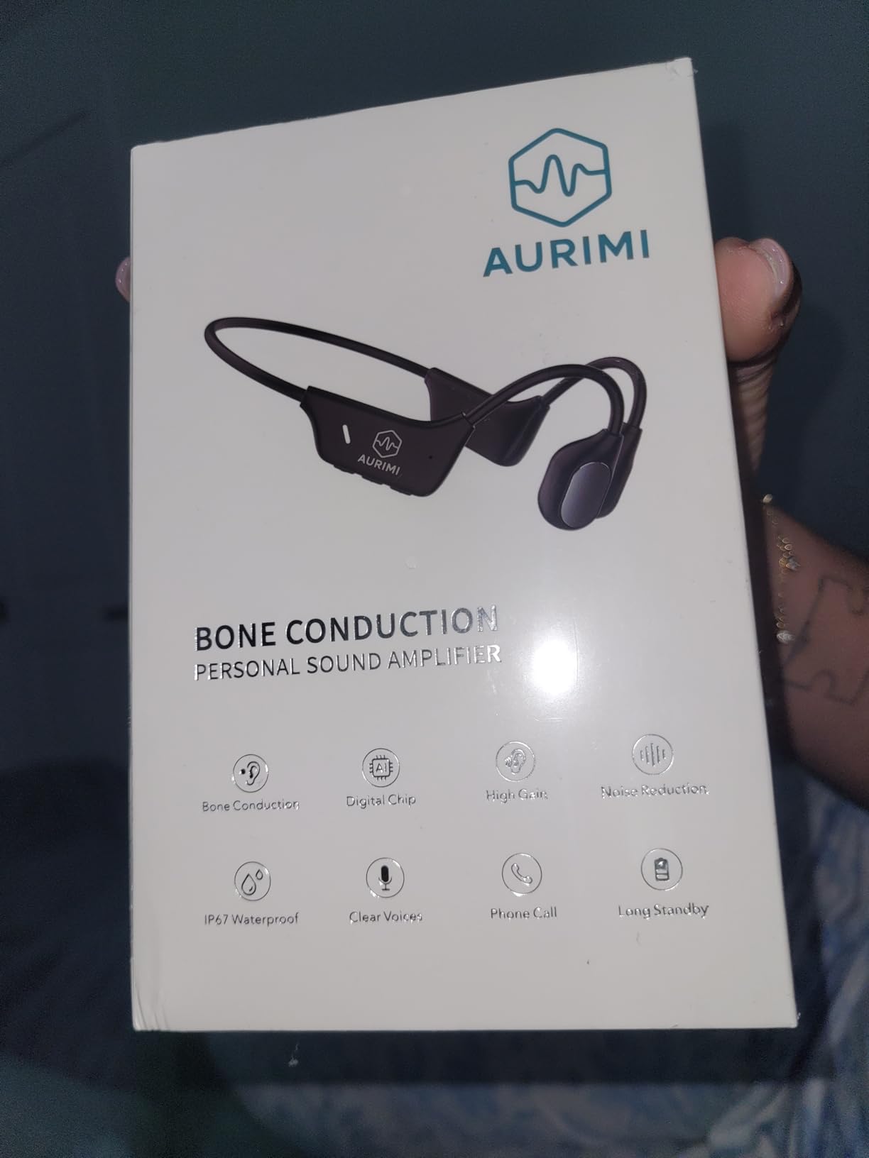 Bone Conduction Personal Sound Amplifier - Open-Ear Design for Comfortable Daily Use, Ultra Lightweight 25g, Up to 10-Hour Battery, IPX5 Water Resistant, No Bluetooth customer photo 2
