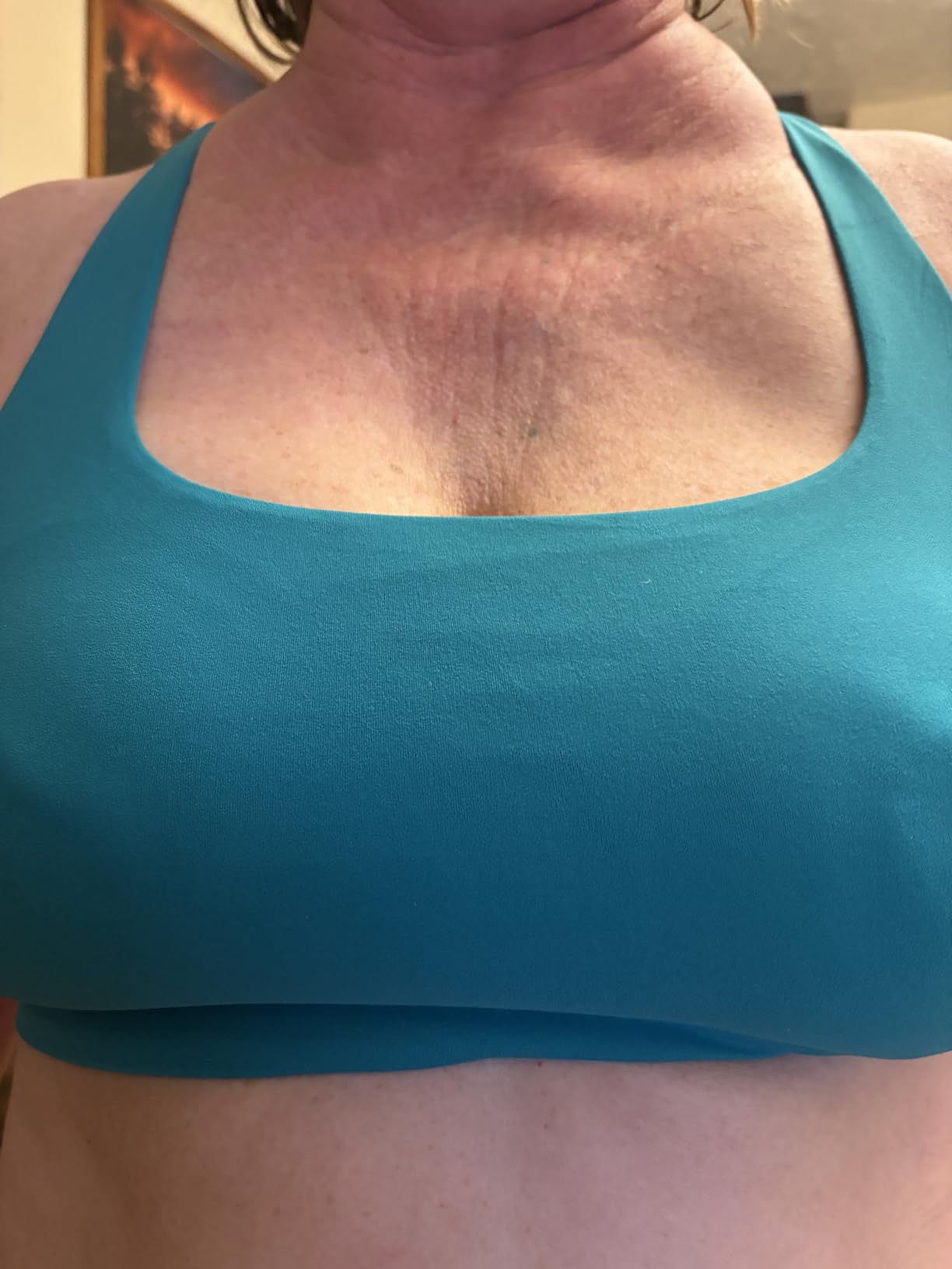 BareLuxe Sports Bras for Women Padded Strappy Longline Sports Bra Medium Support Criss Cross Yoga Workout Bra customer photo 1