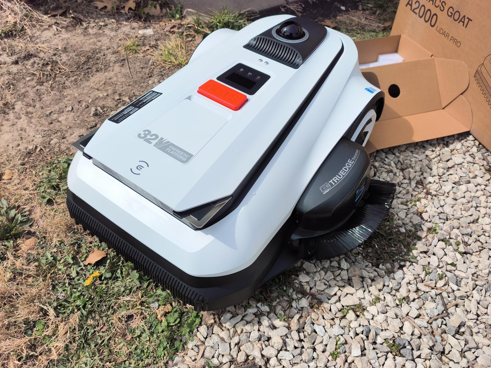 ECOVACS Goat A2000 LiDAR PRO Robotic Lawn Mower for Up to 1/2 Acre, Wire-Free with Dual-LiDAR Auto Mapping, Built-in TruEdge Edge Trimmer, AIVI 3D Obstacle Avoidance, Smart App Control customer photo 1