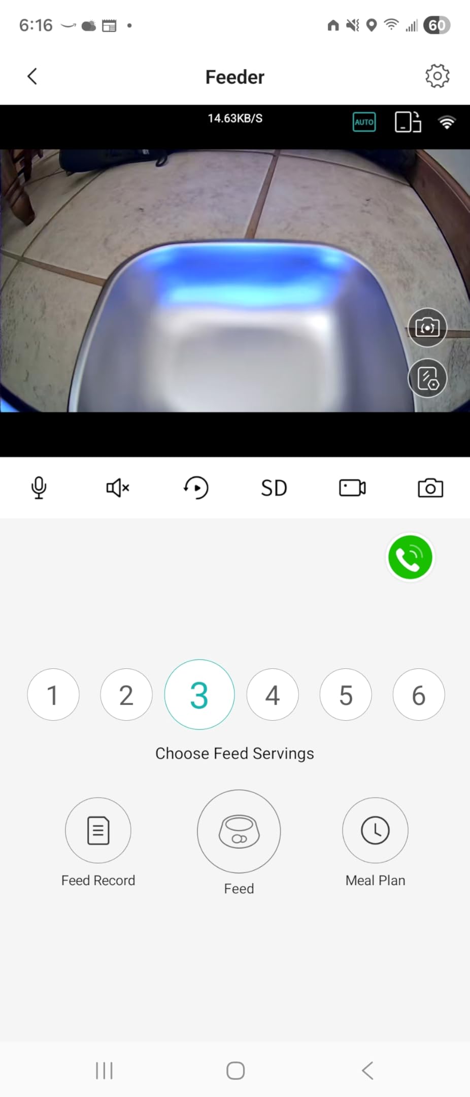 5L Automatic Cat Feeder with Camera, Two-Way Video 3MP HD & Audio, 5G WiFi Automatic Dog Feeder with Night Vision, Cat Food Dispenser with Dog Food Container for Multiple Pets customer photo 2