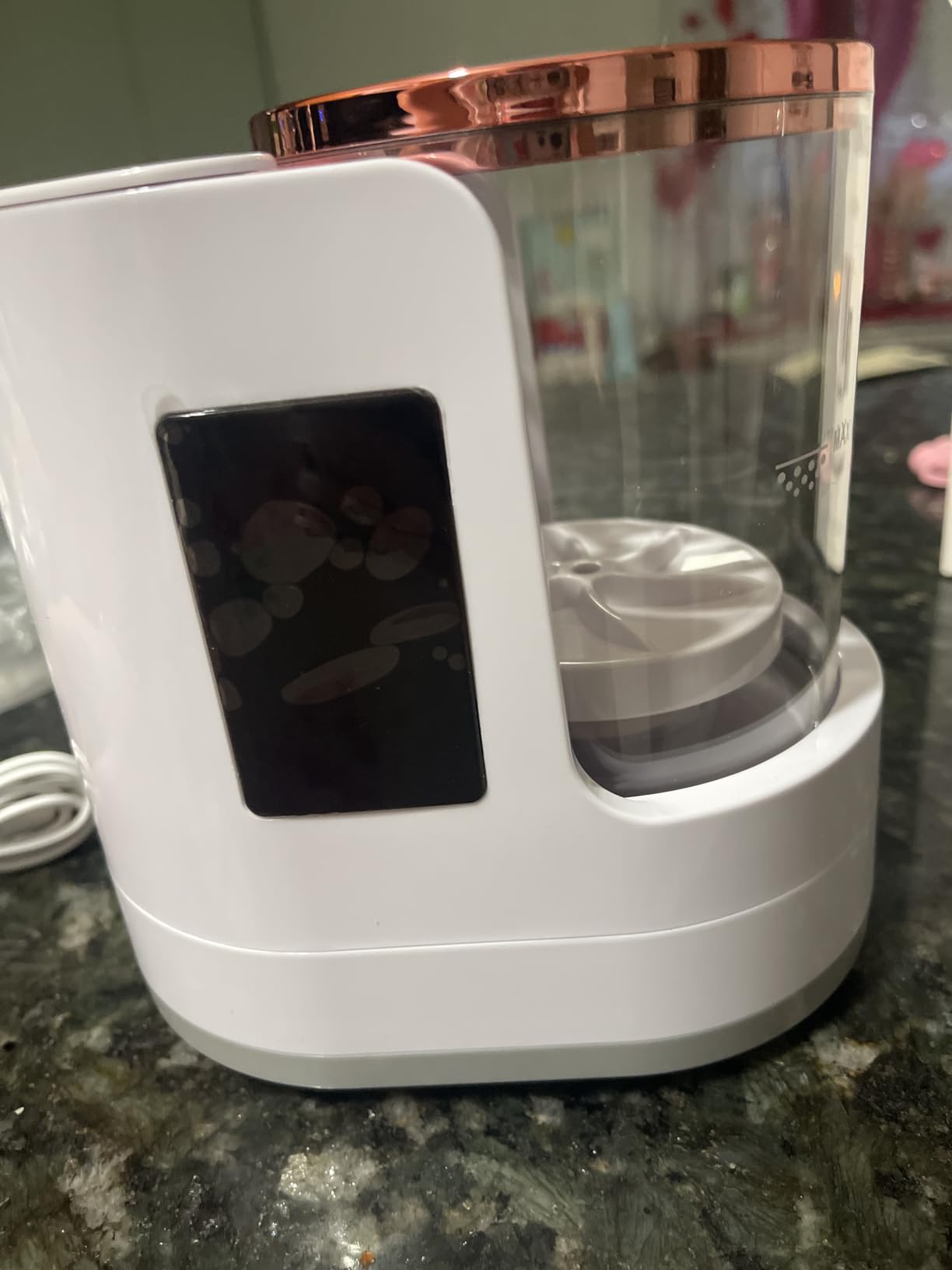 Electric Makeup Brush Cleaner Machine With Makeup Brush Dryer-Holder-Portable Automatic USB Cosmetic Brushes Cleaner Tool for All Size Beauty Makeup Brush Set,Eyeshadow, Blush Brush (white) customer photo 2