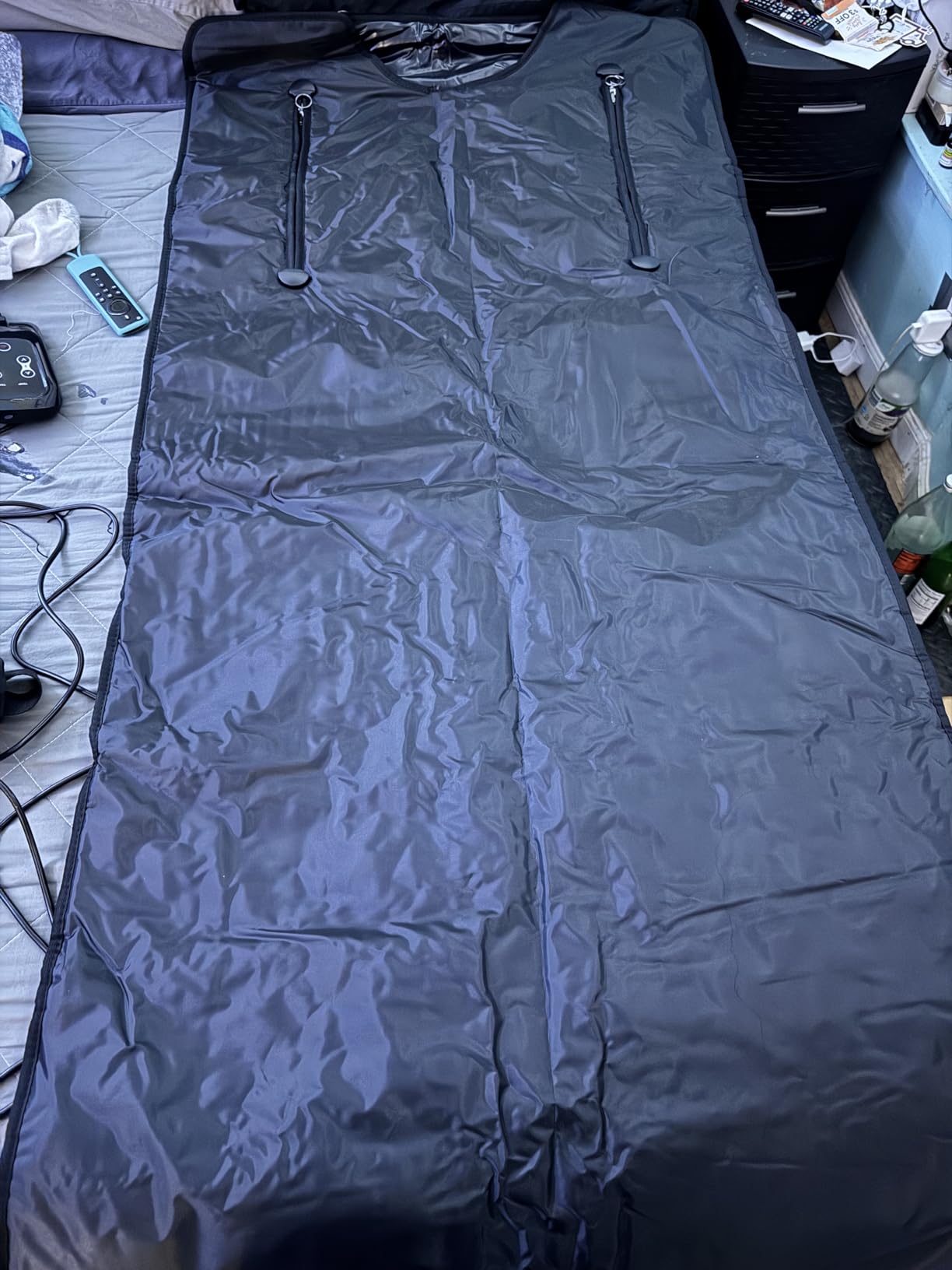 Infrared Sauna Blanket for Home: Portable Design Full Body Detox Therapy with Deep Heat Relaxation - Far Infrared Heating Adjustable 86-176℉ & 20-60 Min Timer 71 x 31.5 Inch customer photo 2