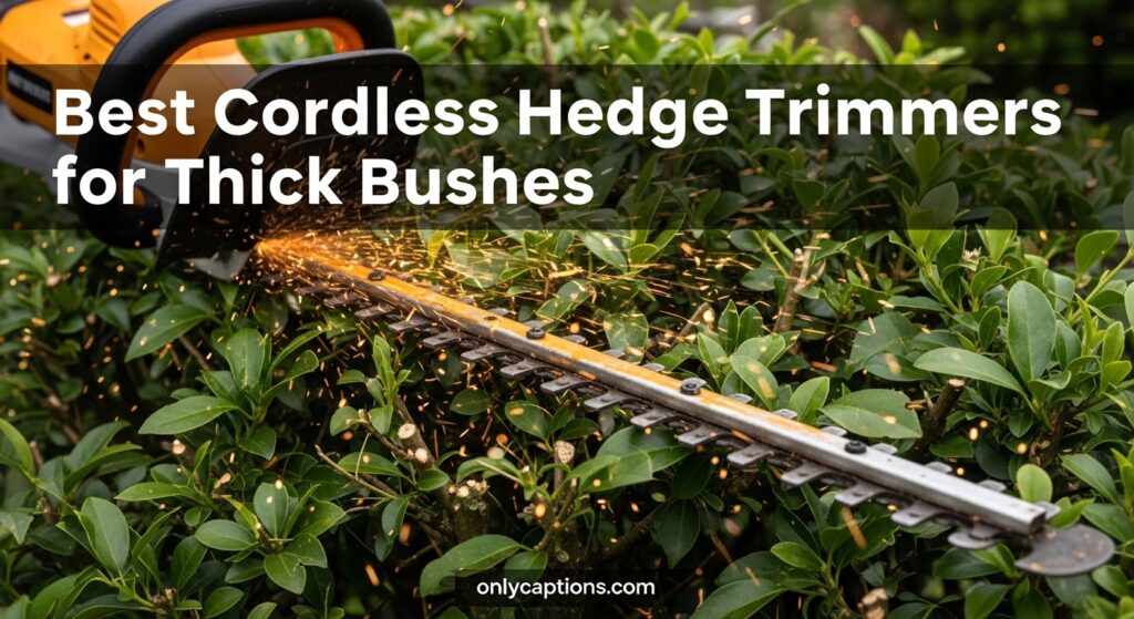 Current image: Best Cordless Hedge Trimmers for Thick Bushes