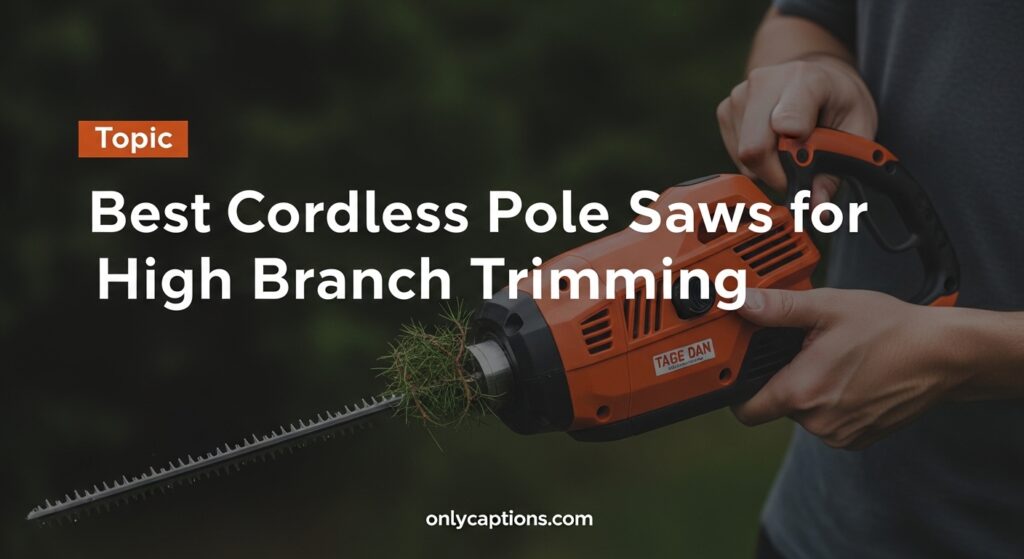 Current image: Best Cordless Pole Saws for High Branch Trimming