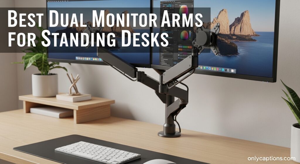 Current image: Best Dual Monitor Arms for Standing Desks