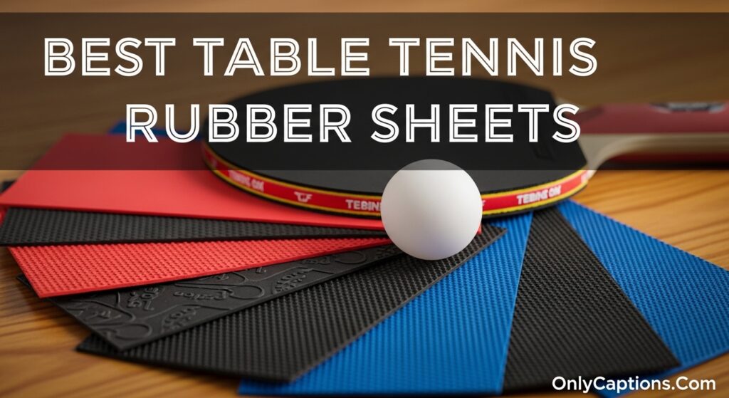 Best Table Tennis Rubber Sheets