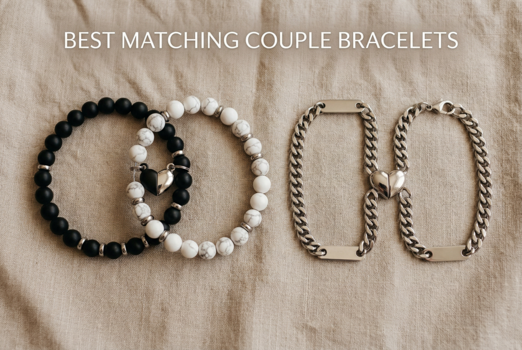 Current image: Best matching couple bracelets for boyfriend and girlfriend