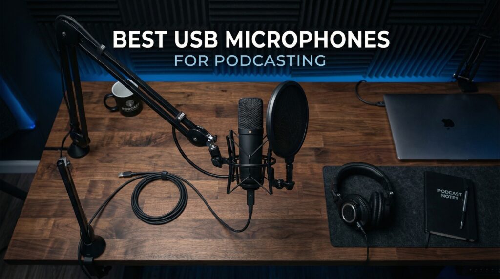 Current image: best USB microphones for podcasting