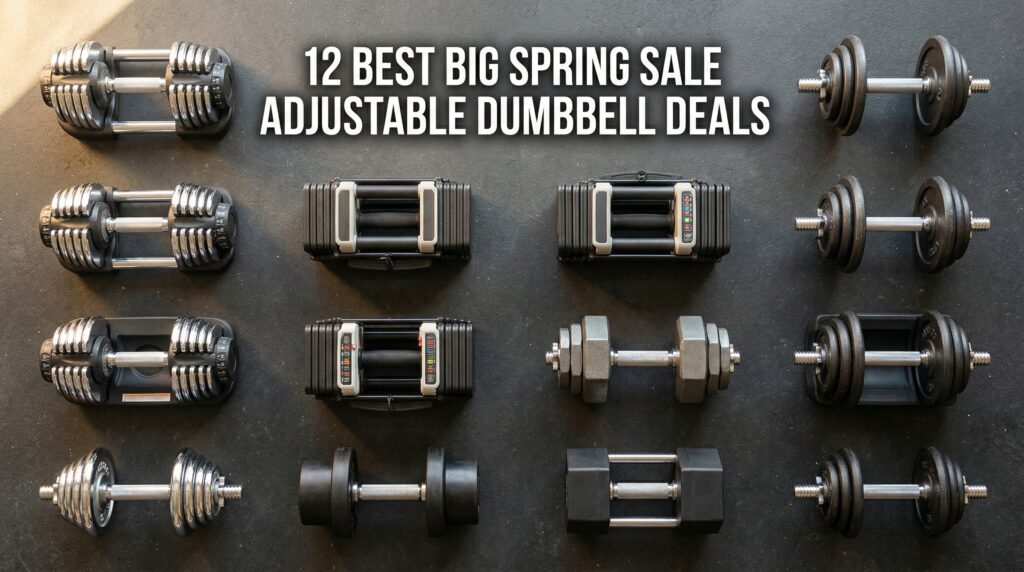 Current image: Best Big Spring Sale Adjustable Dumbbell Set Deals on Amazon