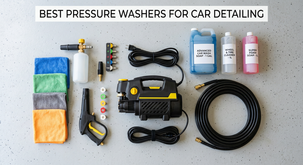 Current image: best pressure washers for car detailing