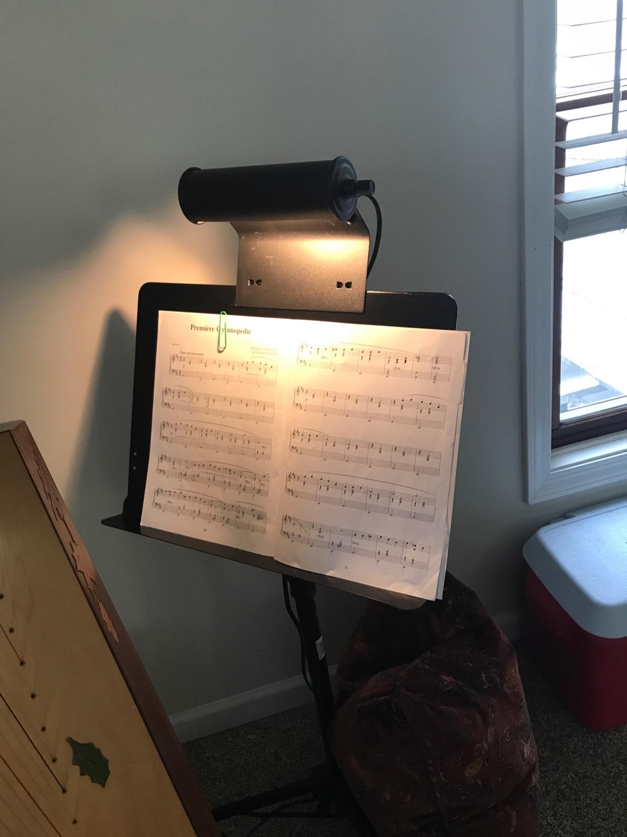 Manhasset Music Stand Light Clip On Attachment - Stand Lights for Musicians - Music Lamp for Orchestras - Piano Light customer photo 2