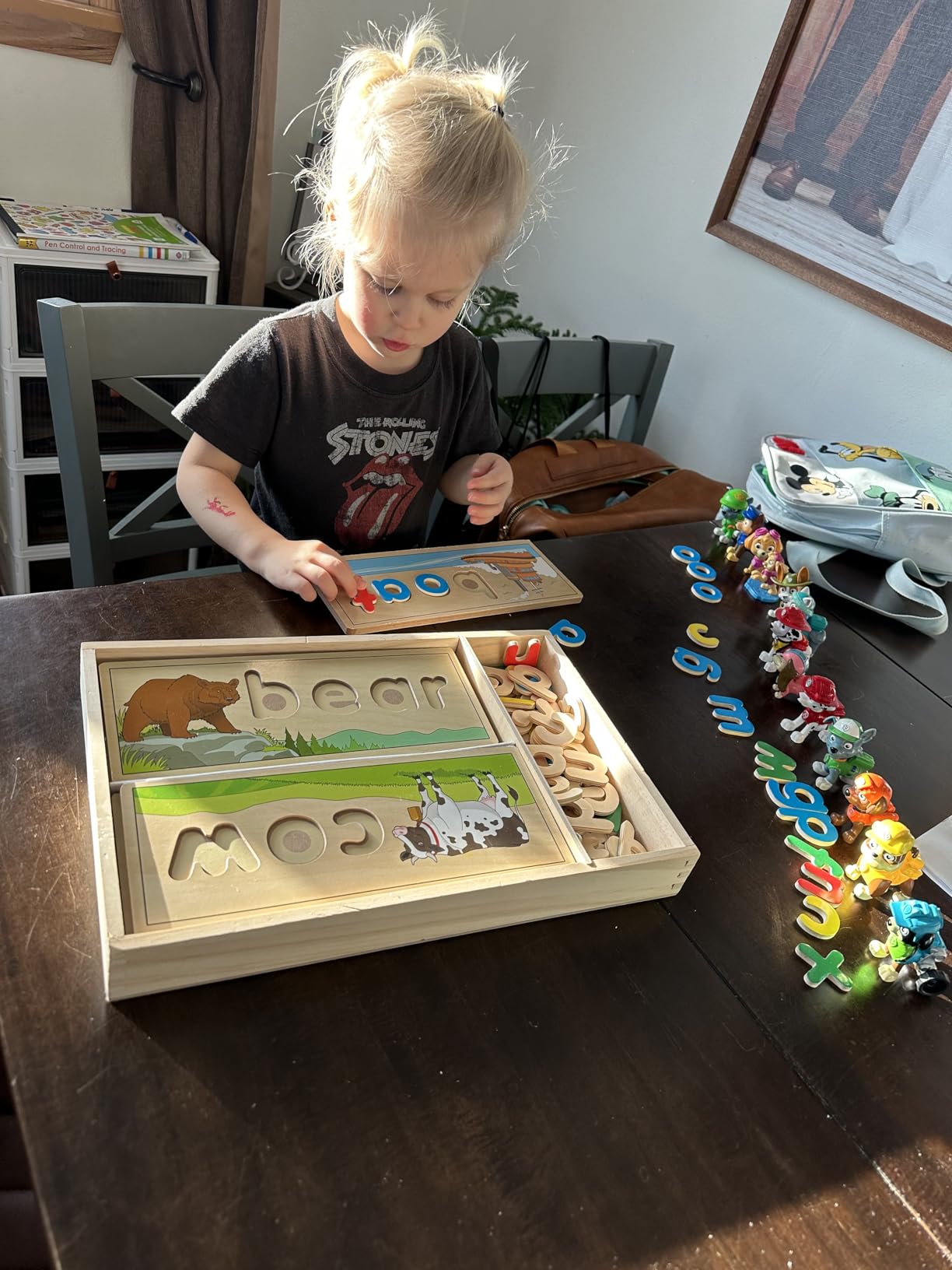 Melissa & Doug See & Spell Wooden Educational Toy with 8 Double-Sided Spelling Boards and 64 Letters customer photo 1