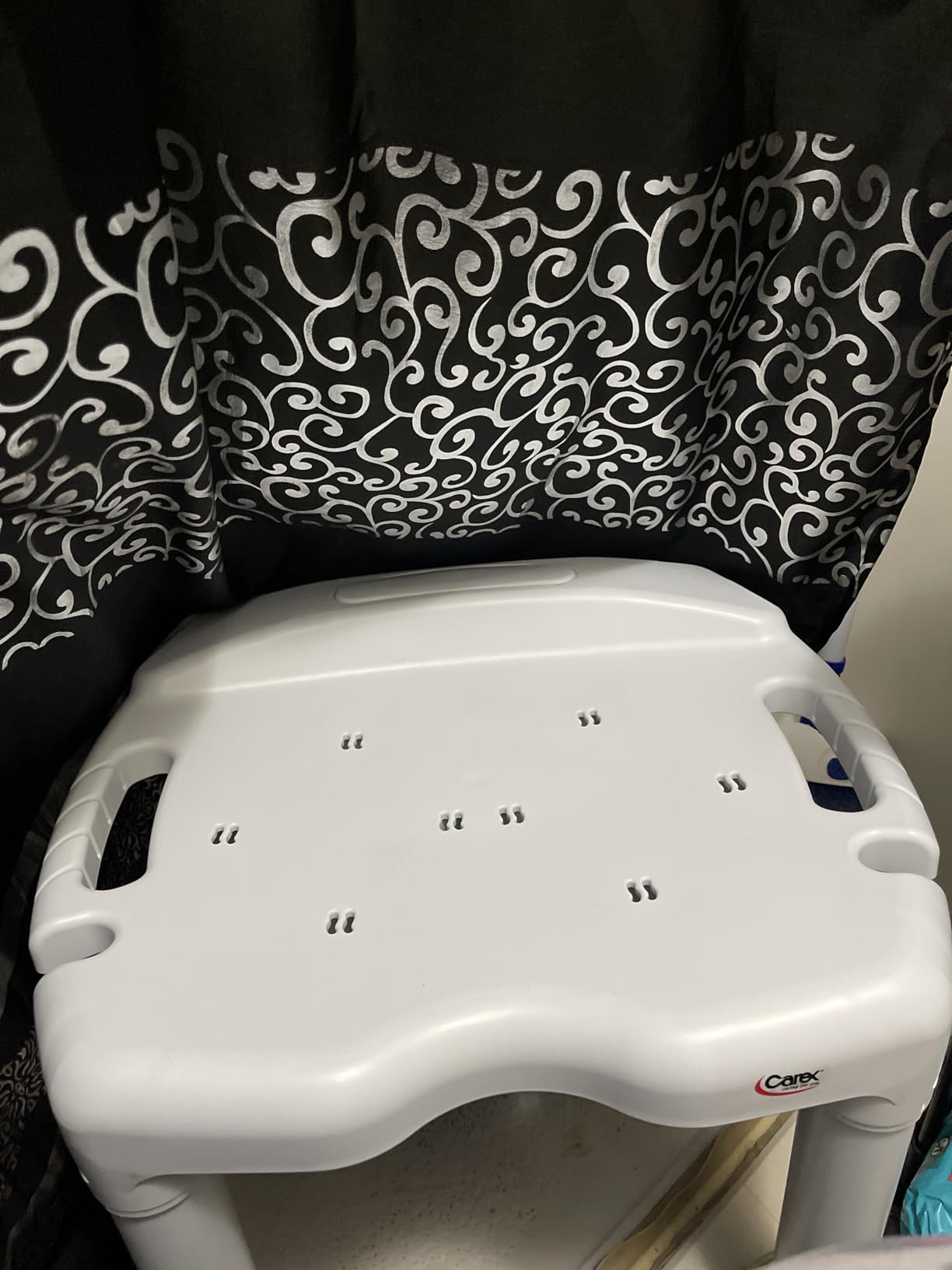 Carex Universal Bath Seat and Shower Chair, Heavy Duty Shower Bench for Bathtub, Safety Bath Seat Stool for Seniors and Disabled, Supports up to 400 lbs, Adjustable Height Shower Bench for Inside Tub customer photo 1