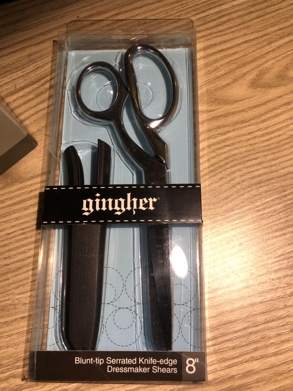 Gingher 8-Inch Micro-Serrated Edge Knife Edge Dressmaker's Shears, Blunt Tip customer photo 2