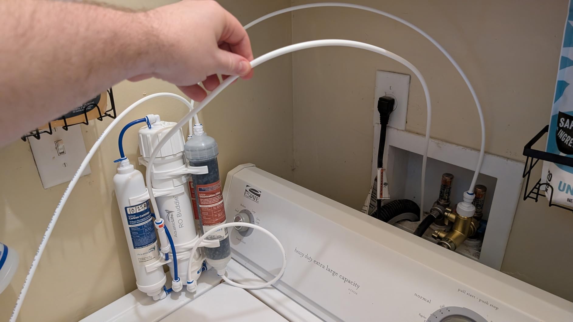 Aquatic Life RO Buddie 4-Stage Aquarium Water Filter System, Reverse Osmosis RO/DI Filtration Unit for Fish Tank, Fountains, and More, 50 GPD (Gallons Per Day) customer photo 2