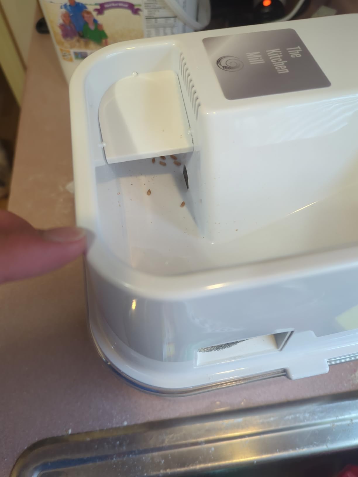 WonderMill Kitchen Mill - Electric Grain Mill - High Speed Wheat, Corn, Grain Grinder, Flour Mill - Assembled in the USA - Stainless Steel Milling Chamber customer photo 2