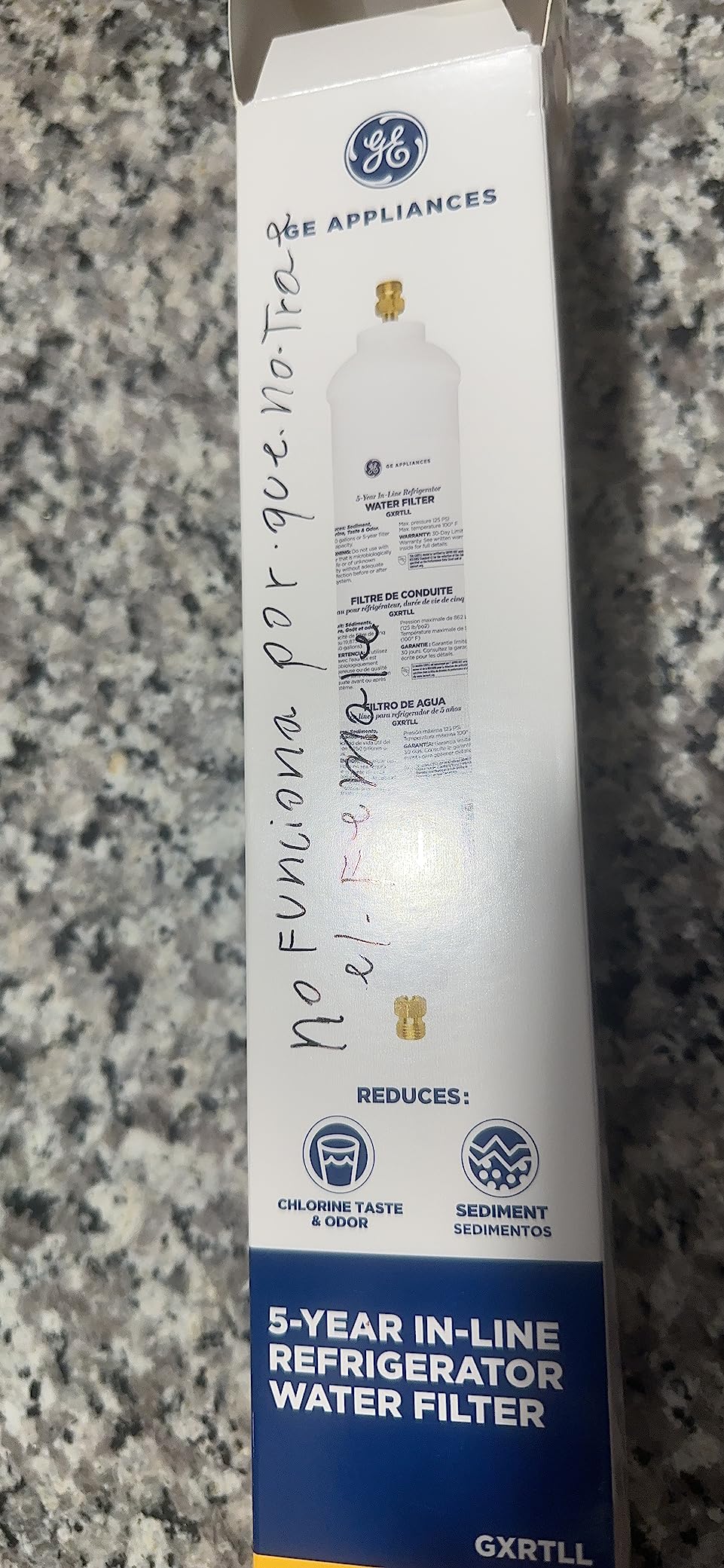 GE GXRTDR Exterior Refrigerator/Icemaker Filtration System, White customer photo 1