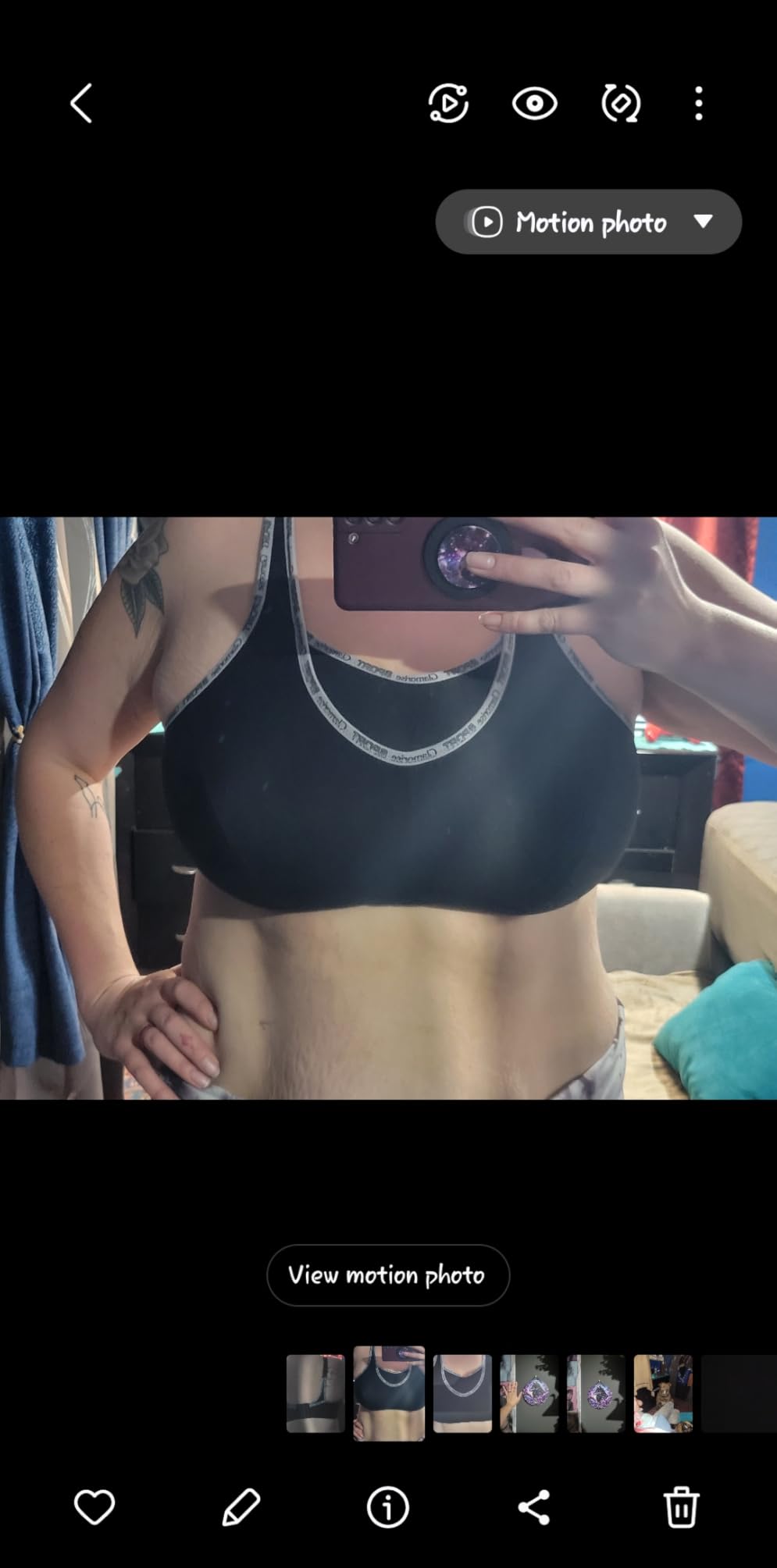 Glamorise Full Figure Plus Size No-Bounce Camisole Sports Bra Wirefree #1066 customer photo 2