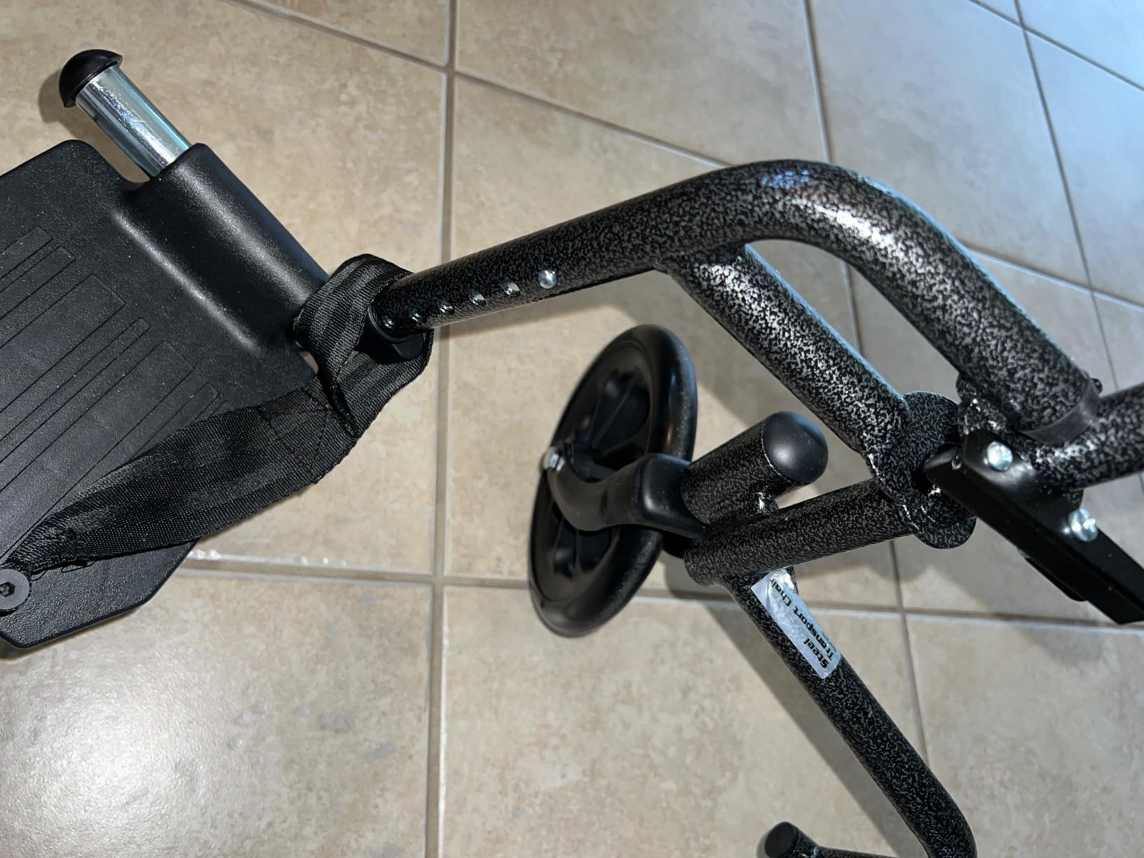 Drive Medical Lightweight Folding Transport Wheelchair - Reliable Mobility Support - Durable Steel Frame - Swing-Away Footrests - Compact Travel Design - Silver customer photo 2