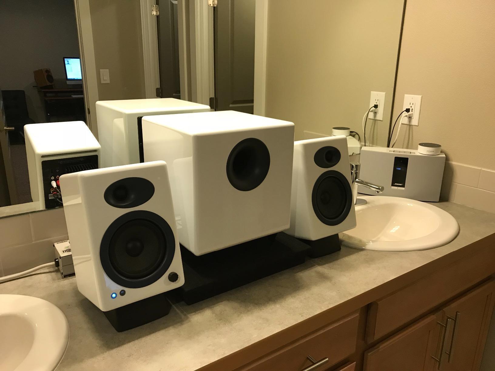 Audioengine S8 Powered Subwoofer - 8 Inch Subwoofer, 250W Down Firing Speakers for PC, Home Theaters, Movie Lovers & Studios customer photo 1