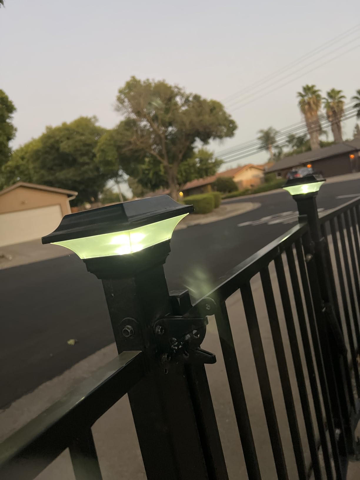 Classy Caps Imperial Solar Post Cap - Black SLO82B - Fits 2x2, 2.25x2.25, and 2.5x2.5 Post Sizes, High-Performance Solar LED, Durable Cast Aluminum Construction, Warm & Cool Light Modes customer photo 1
